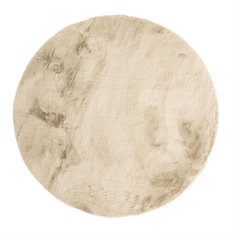 Vloerkleed Zena rond Beige - By-Boo