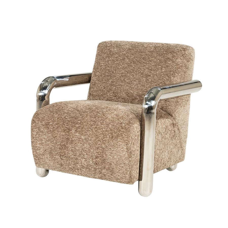 Fauteuil Chromette Taupe - By-Boo