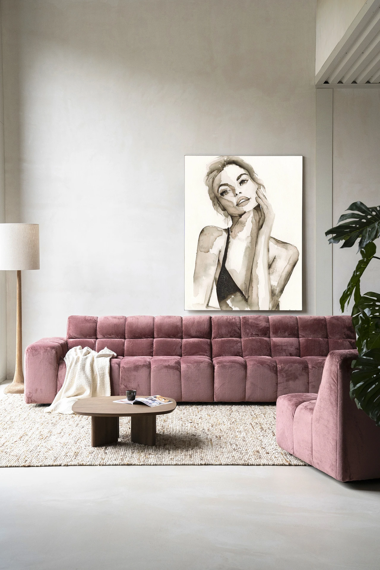 Wandkleed A Woman's Face - Urban Cotton