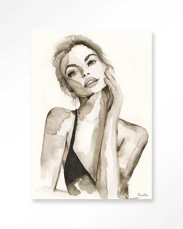 Wandkleed A Woman's Face - Urban Cotton