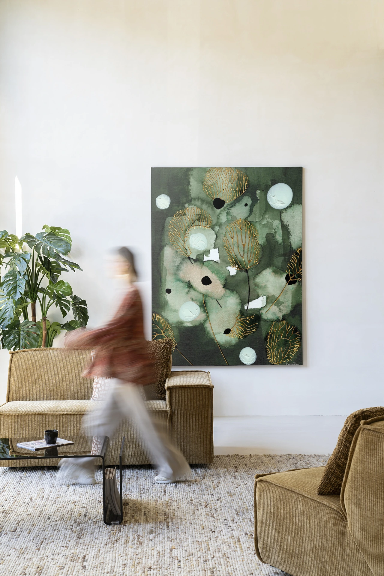 Wandkleed Forest Flower - Urban Cotton