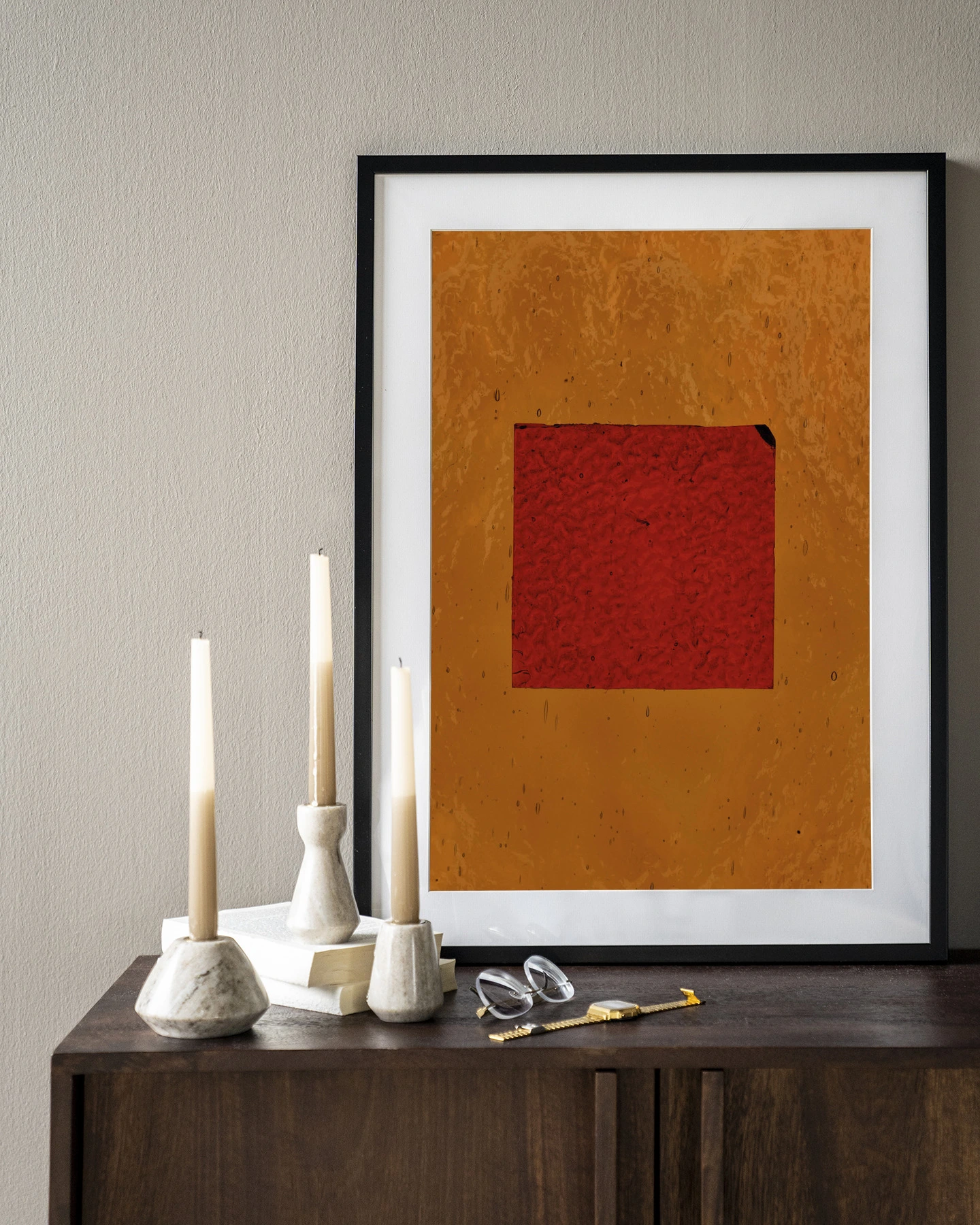 Wandkleed Geen rood - Urban Cotton