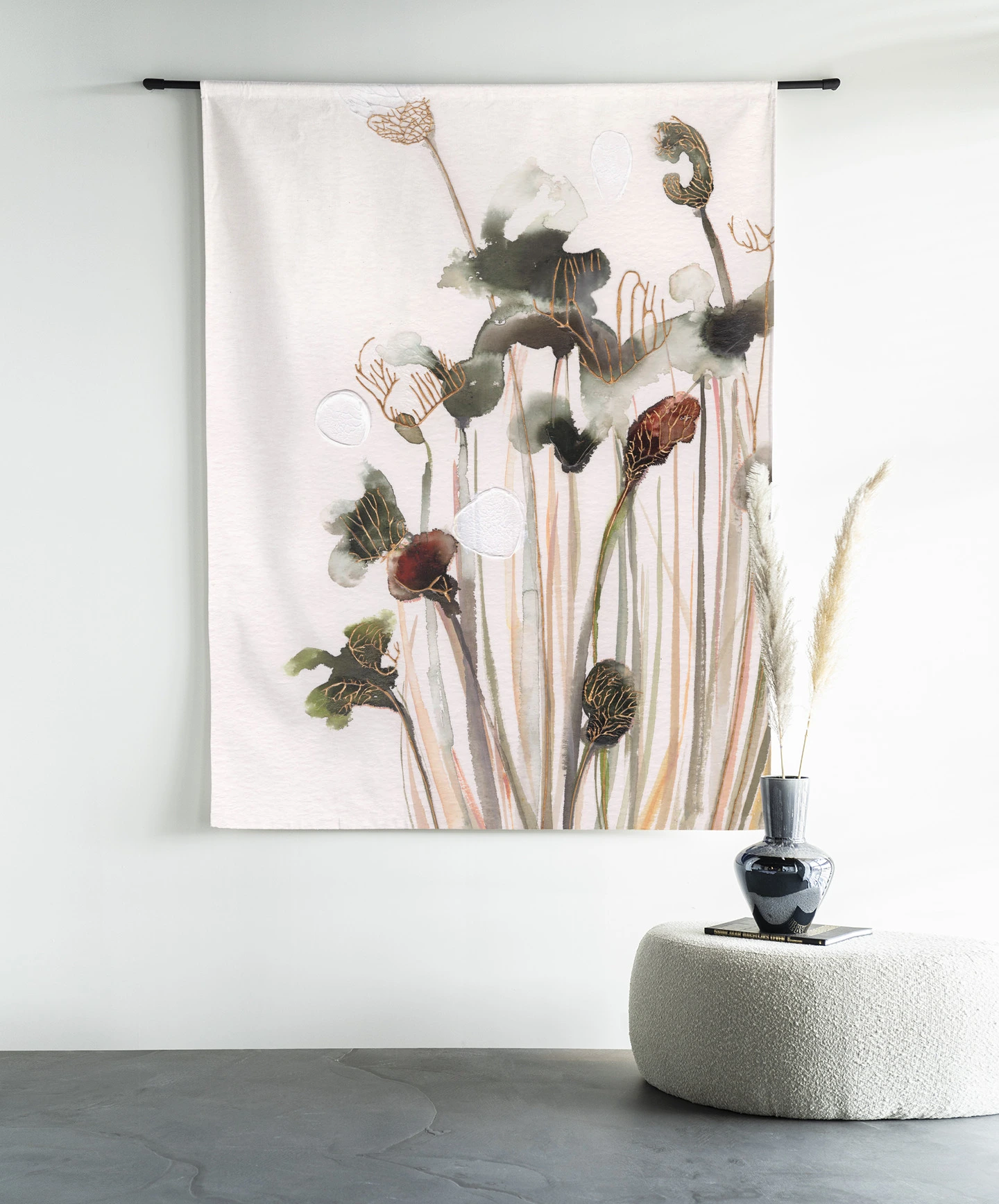 Wandkleed Pastel Flowers 2 - Urban Cotton