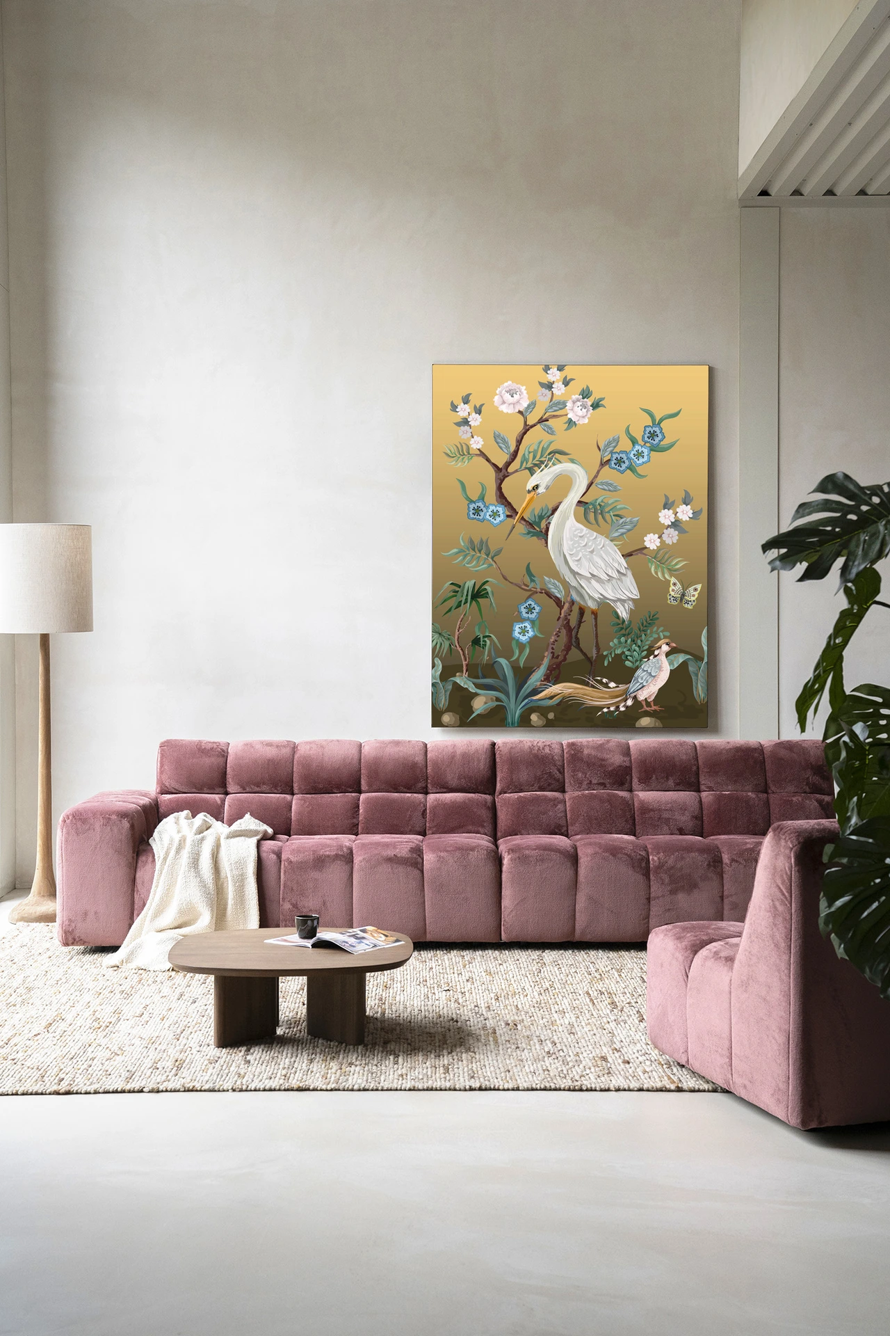 Wandkleed Birds - Urban Cotton