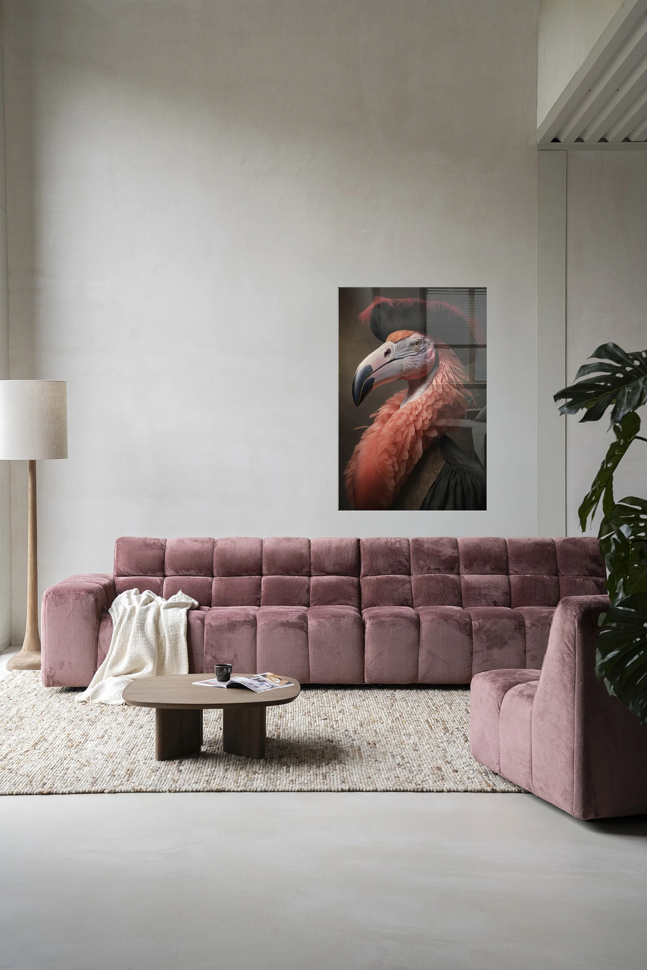 Wandkleed Flamingo - Urban Cotton