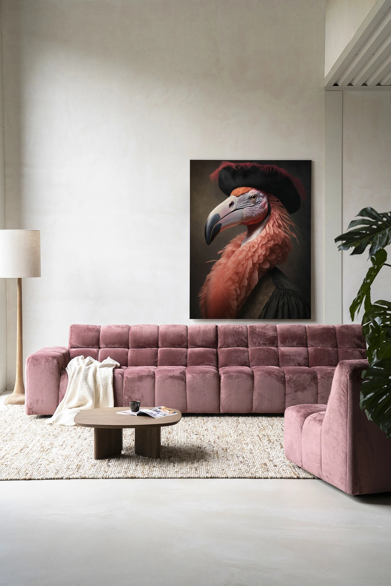 Wandkleed Flamingo - Urban Cotton