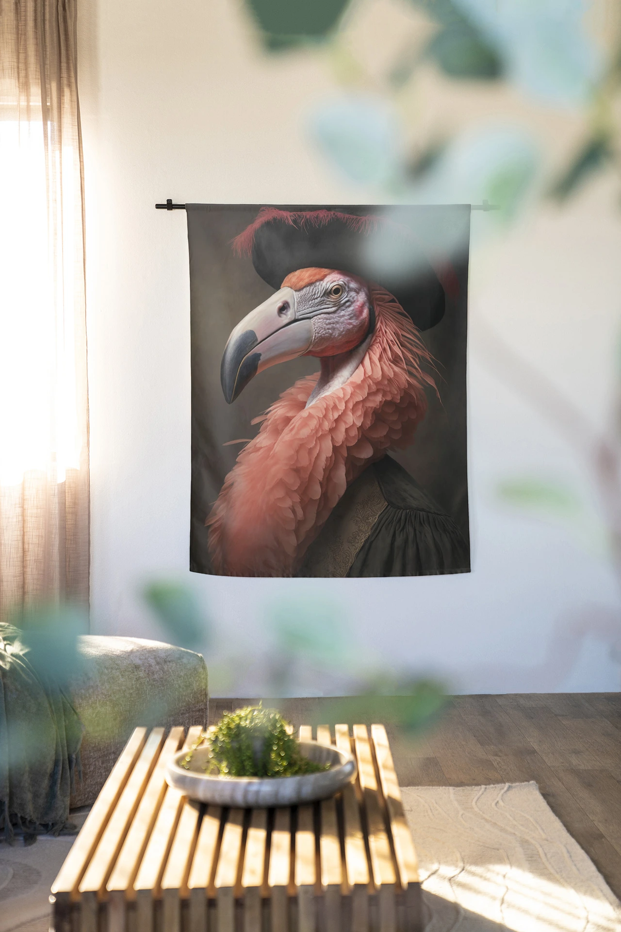 Wandkleed Flamingo - Urban Cotton