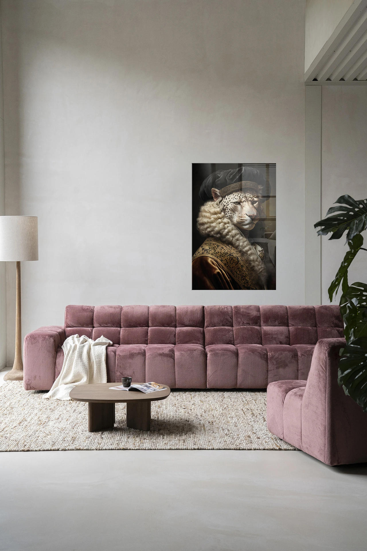 Wandkleed Snow Leopard - Urban Cotton