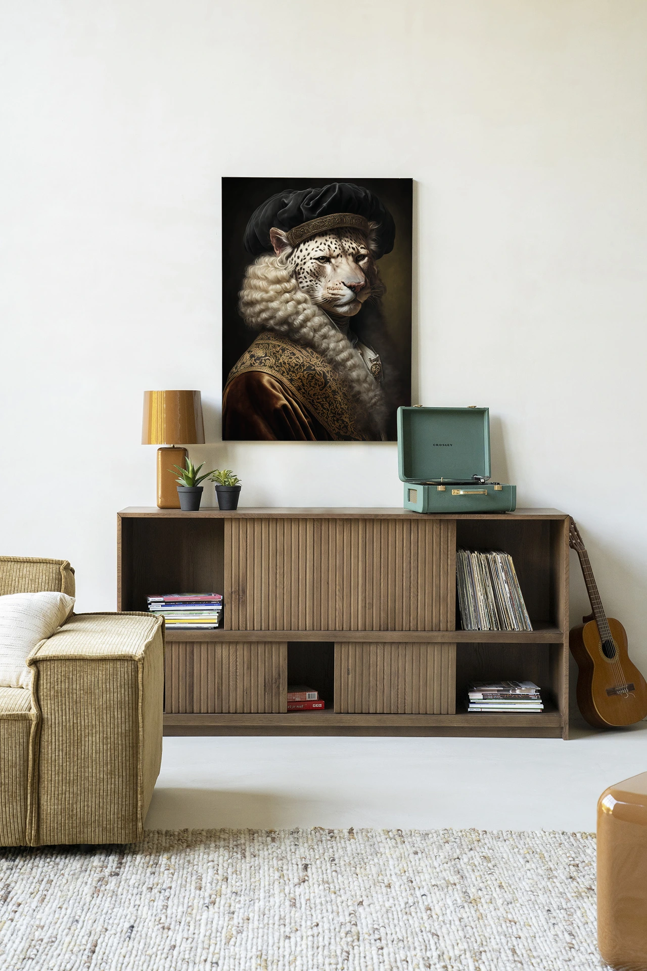 Wandkleed Snow Leopard - Urban Cotton
