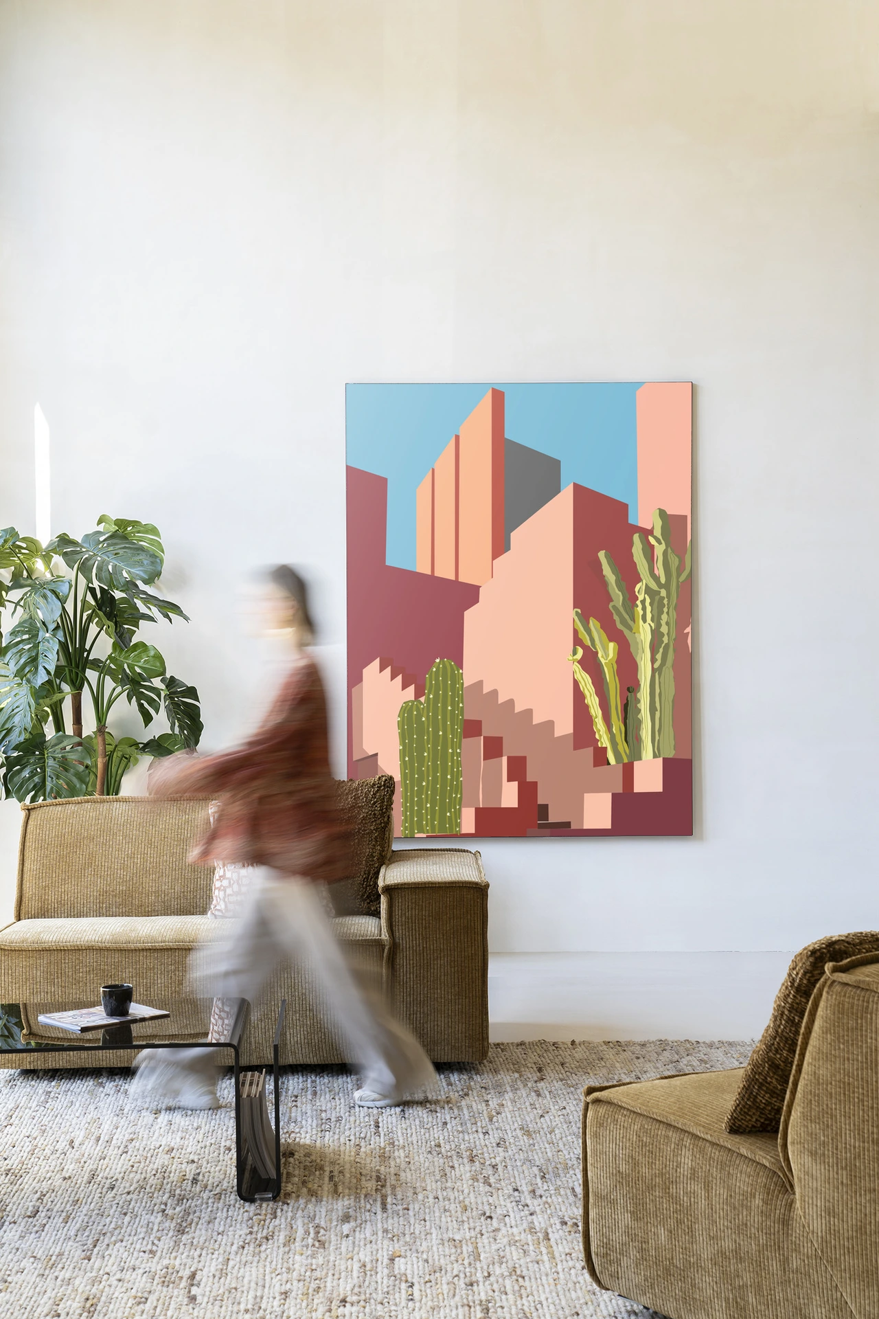 Wandkleed Botanical Stairs - Urban Cotton
