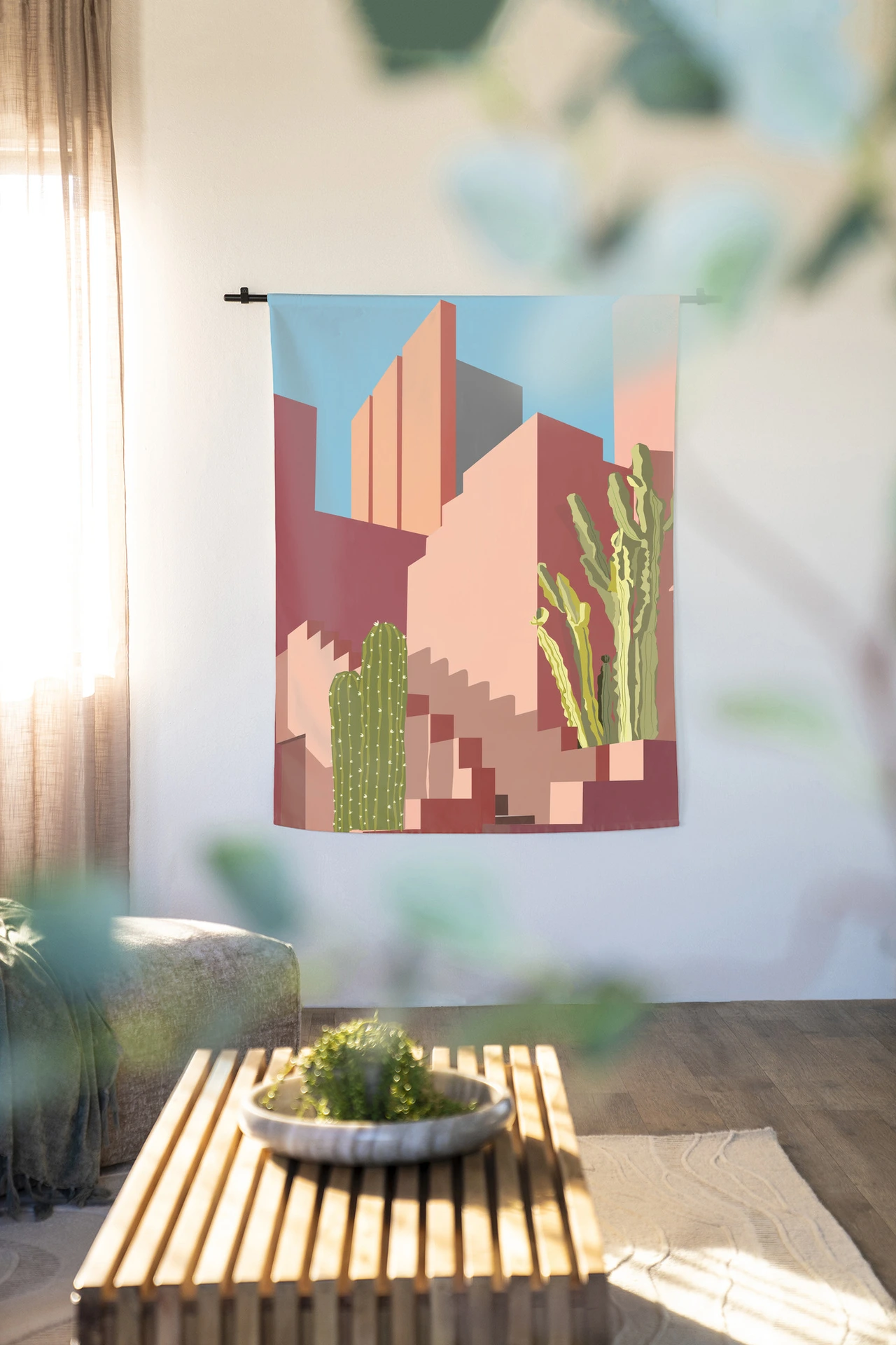 Wandkleed Botanical Stairs - Urban Cotton