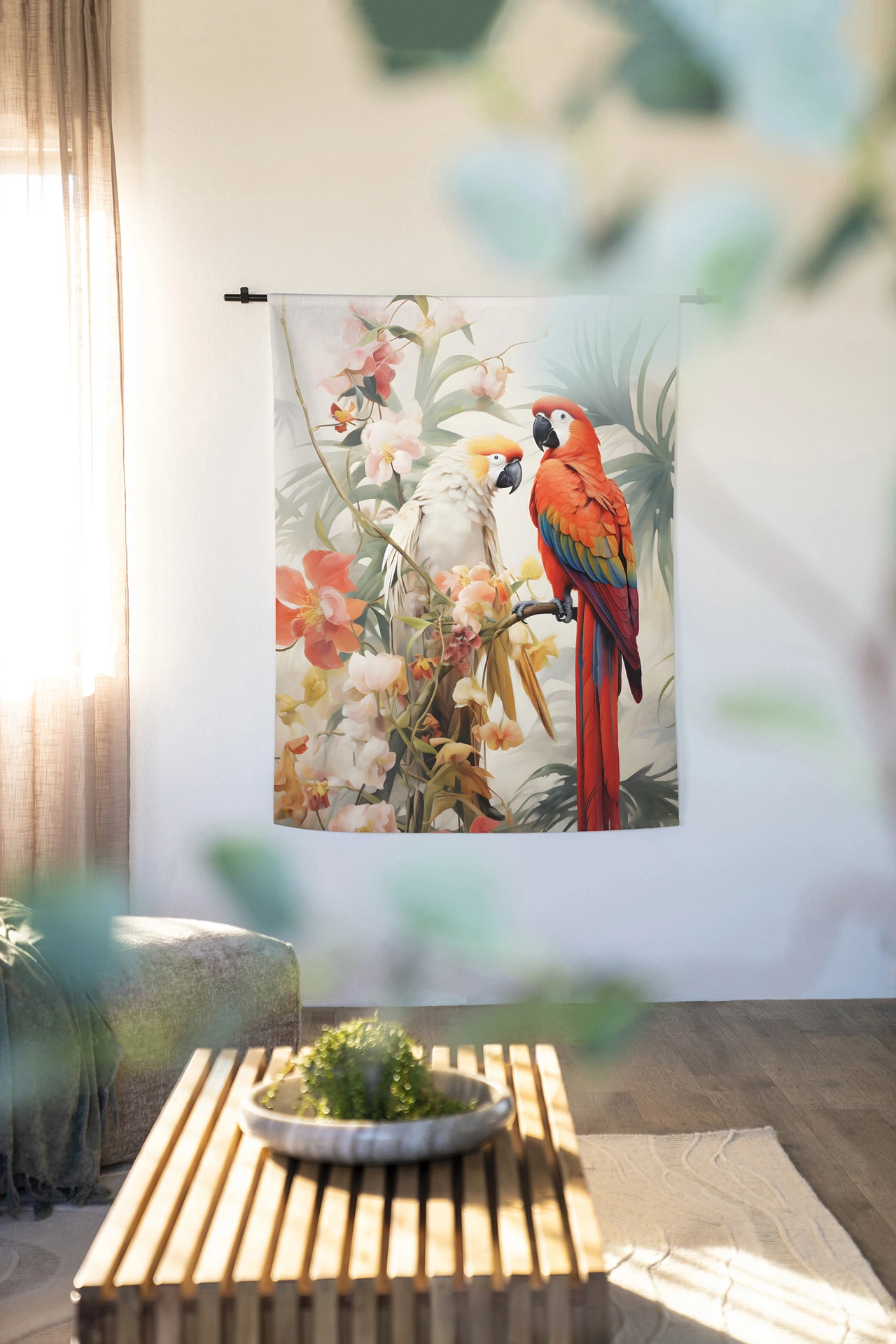 Wandkleed Lovebirds - Urban Cotton