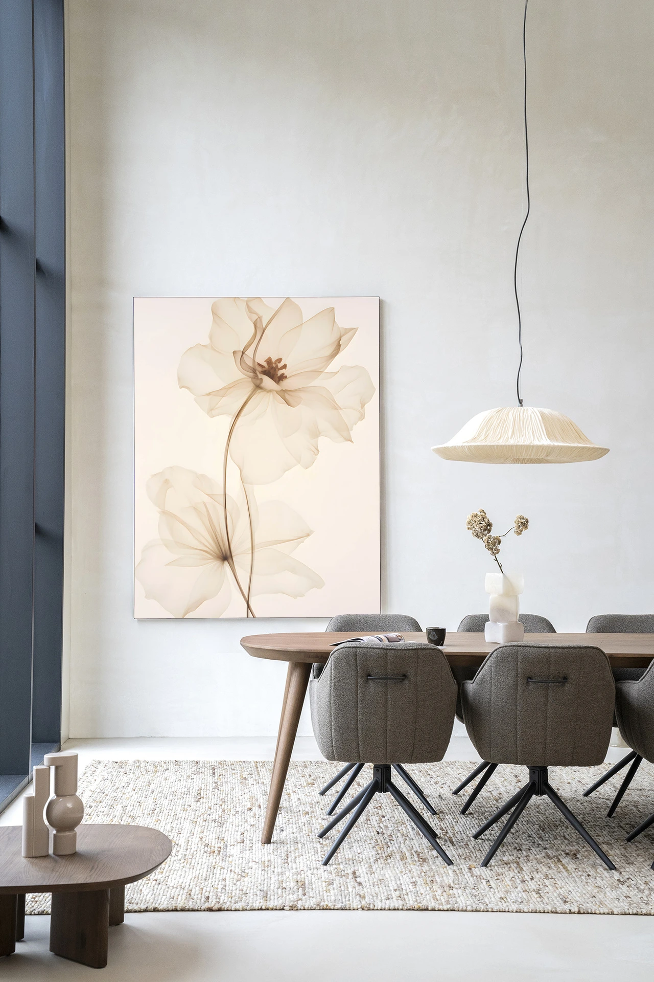 Wandkleed White Flowers - Urban Cotton