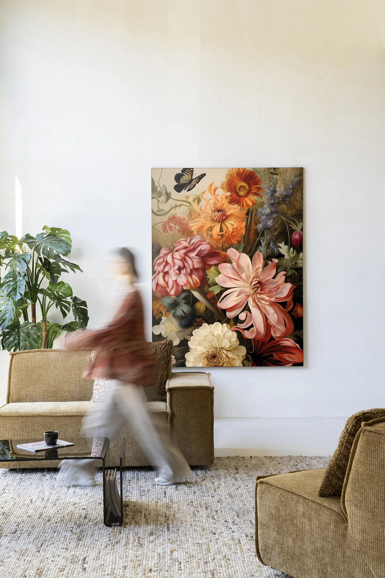 Wandkleed Vintage Flowers - Urban Cotton