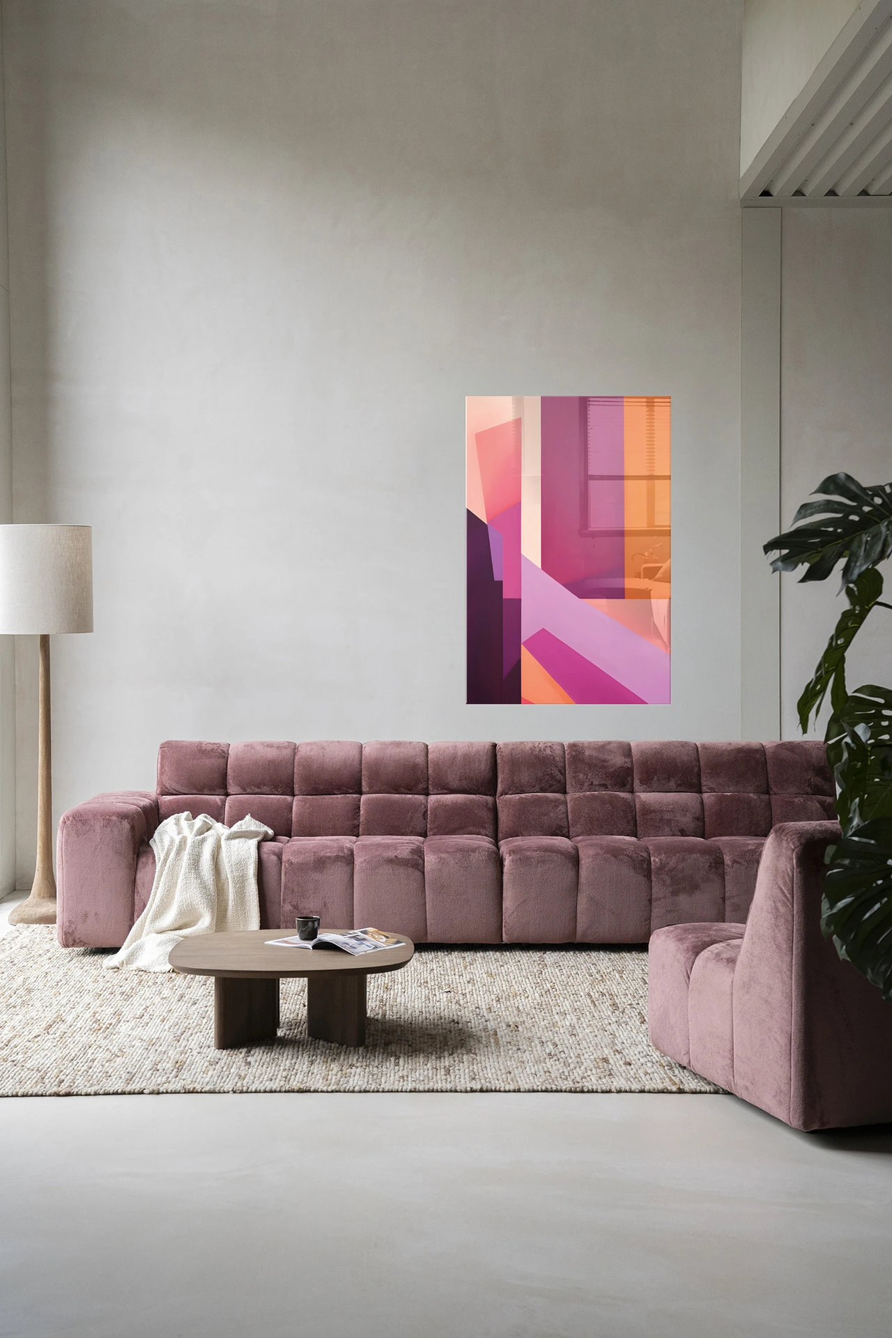 Wandteppich Folded Lines - Urban Cotton