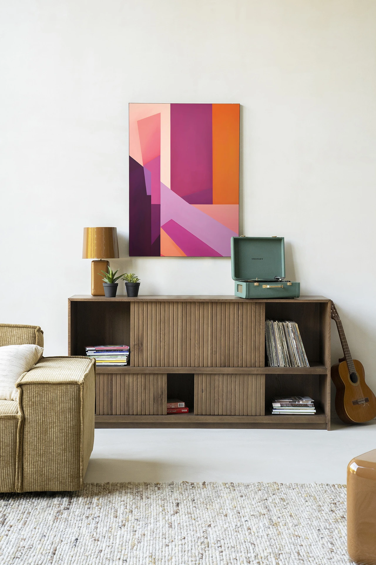 Wandteppich Folded Lines - Urban Cotton