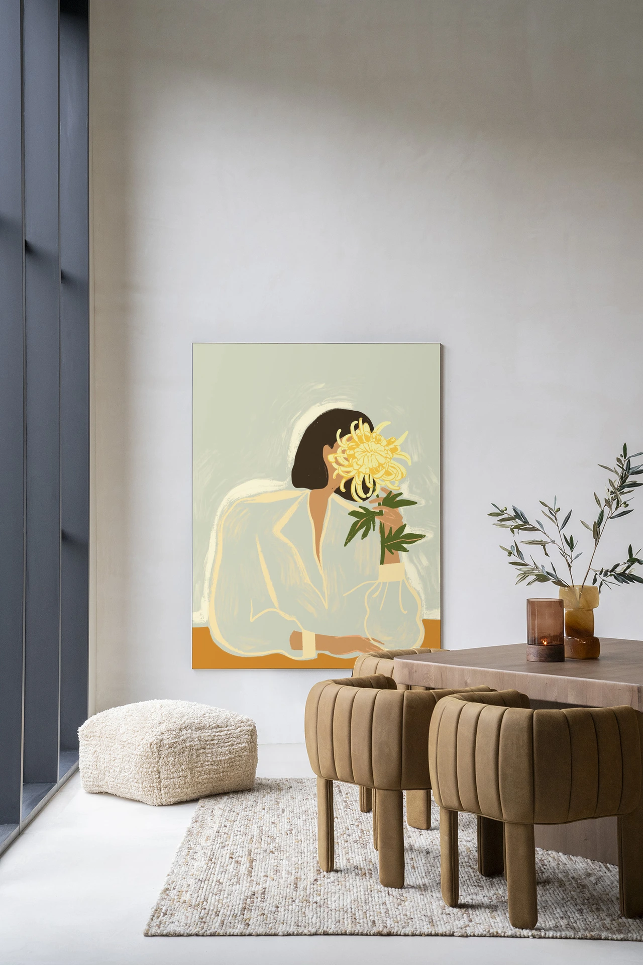 Wandkleed The Chrysante Mum - Urban Cotton