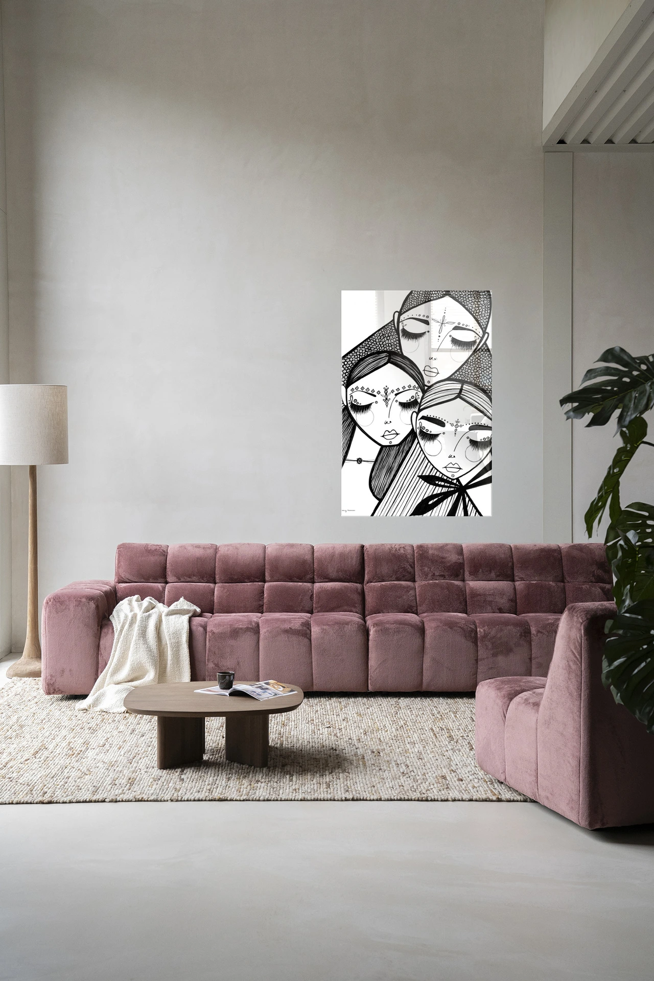 Wandkleed Close - Urban Cotton