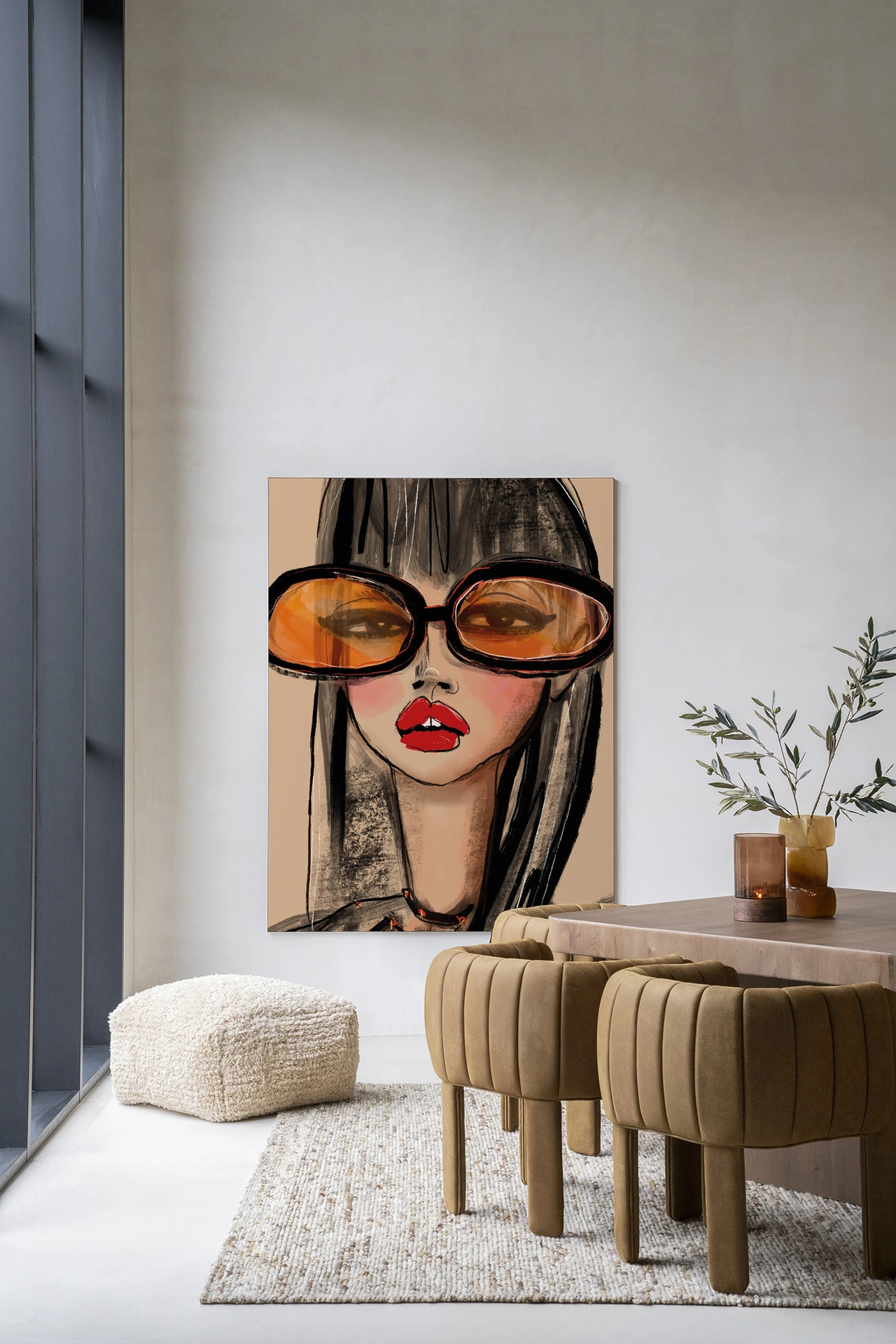 Wandkleed Sunny Orange - Urban Cotton
