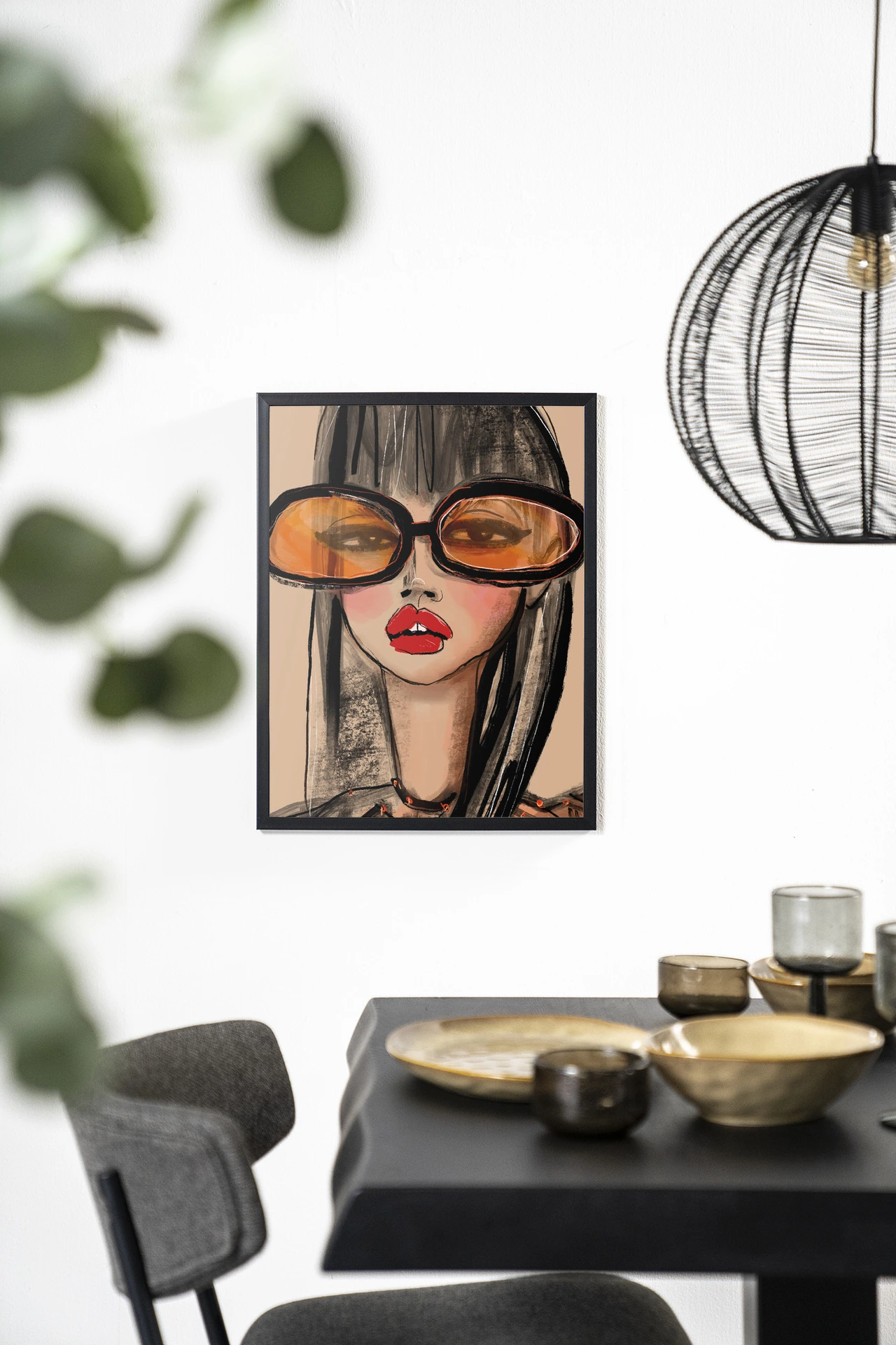 Wandkleed Sunny Orange - Urban Cotton