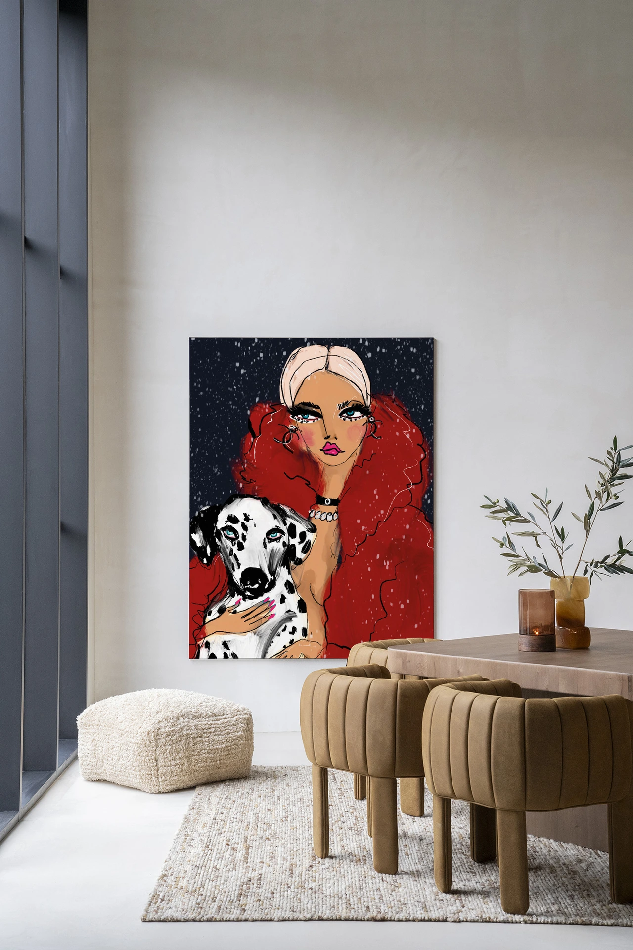 Wandkleed Dotted Doggy - Urban Cotton