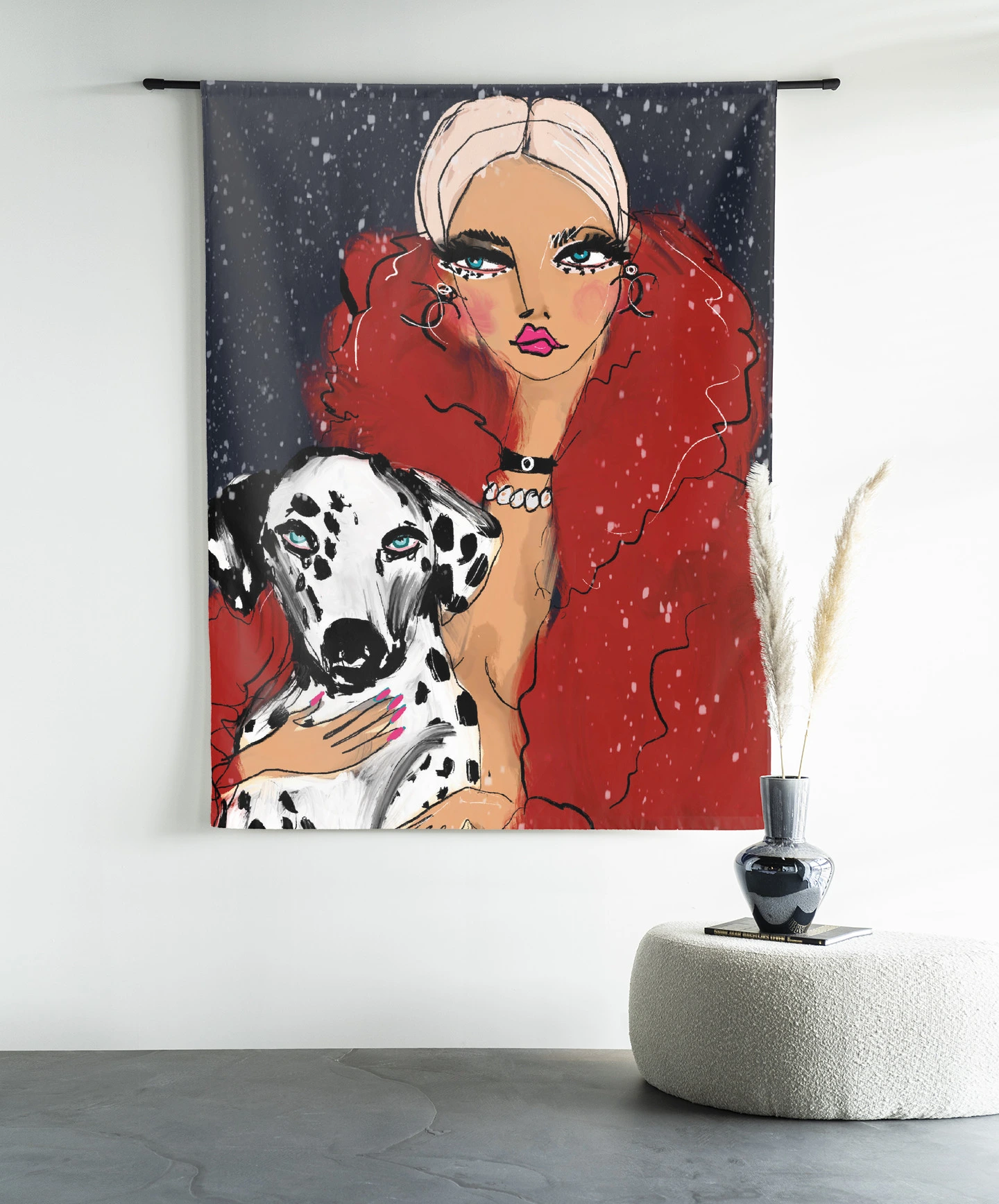 Wandkleed Dotted Doggy - Urban Cotton