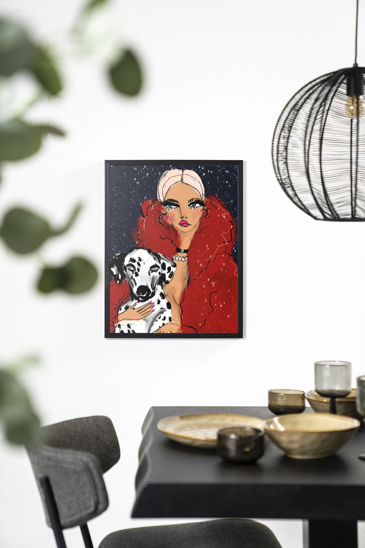 Wandkleed Dotted Doggy - Urban Cotton