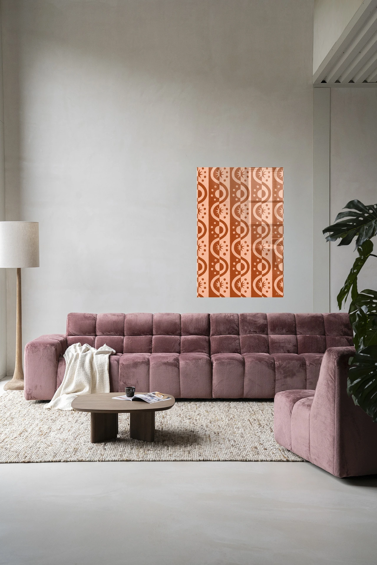 Wandkleed Moon Blockprint - Urban Cotton