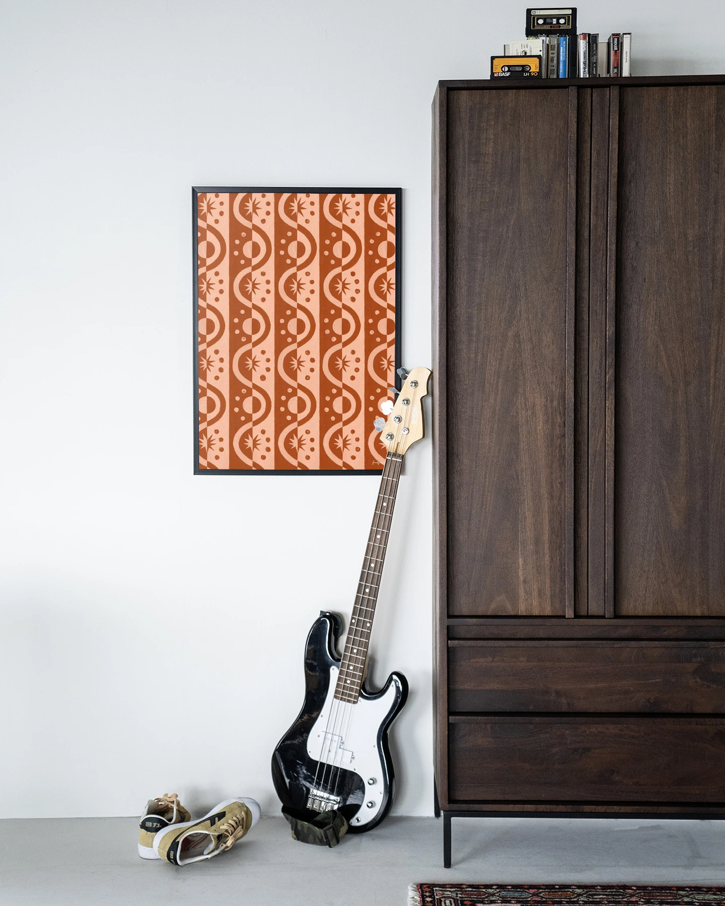 Wandkleed Moon Blockprint - Urban Cotton