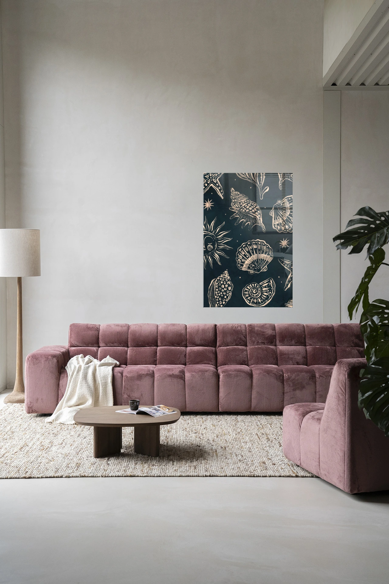 Wandkleed Seashells Midnight - Urban Cotton