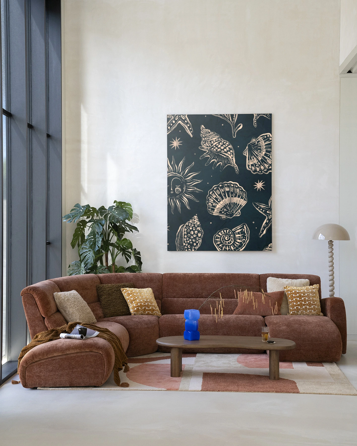 Wandkleed Seashells Midnight - Urban Cotton