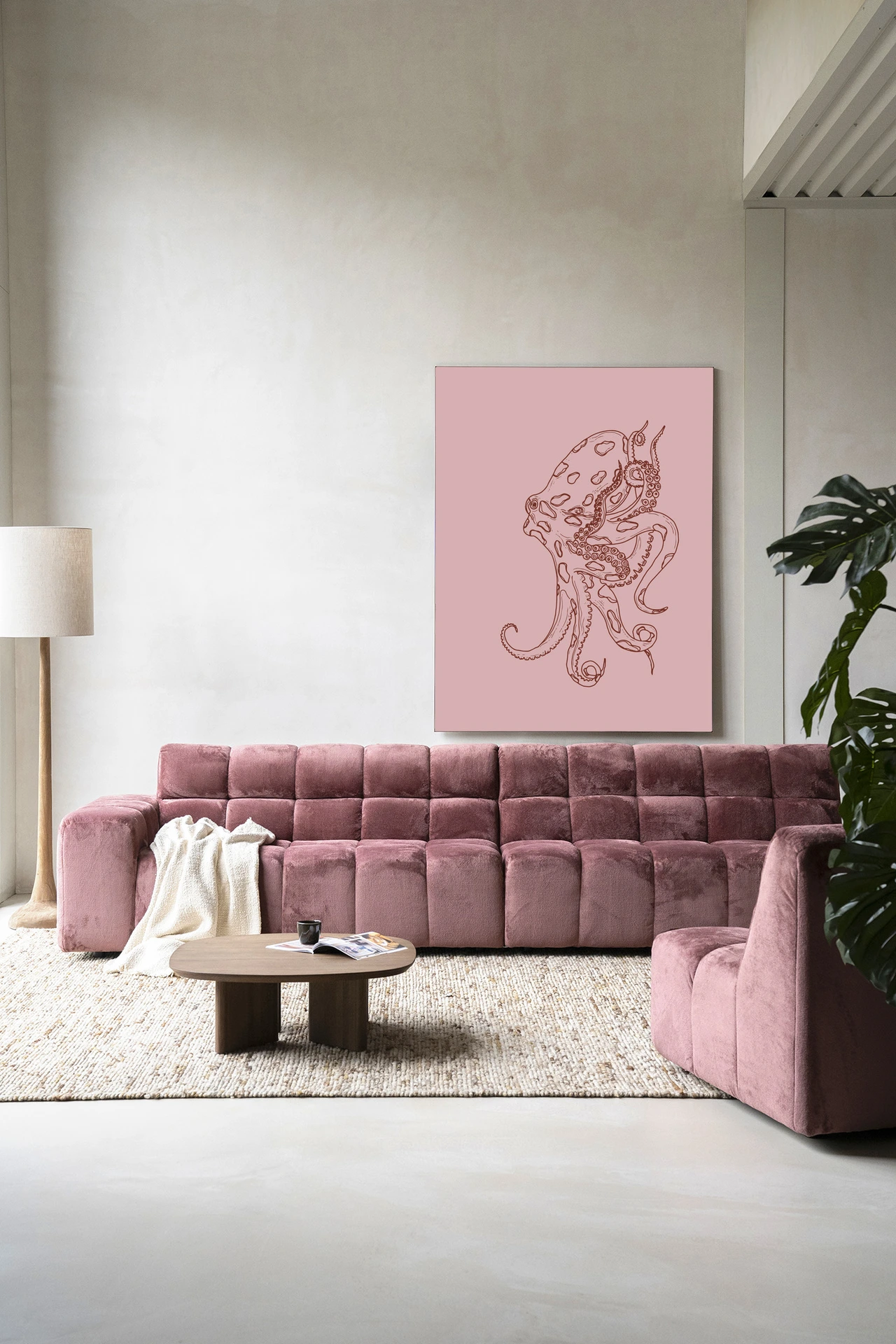 Wandkleed Polypus - Urban Cotton