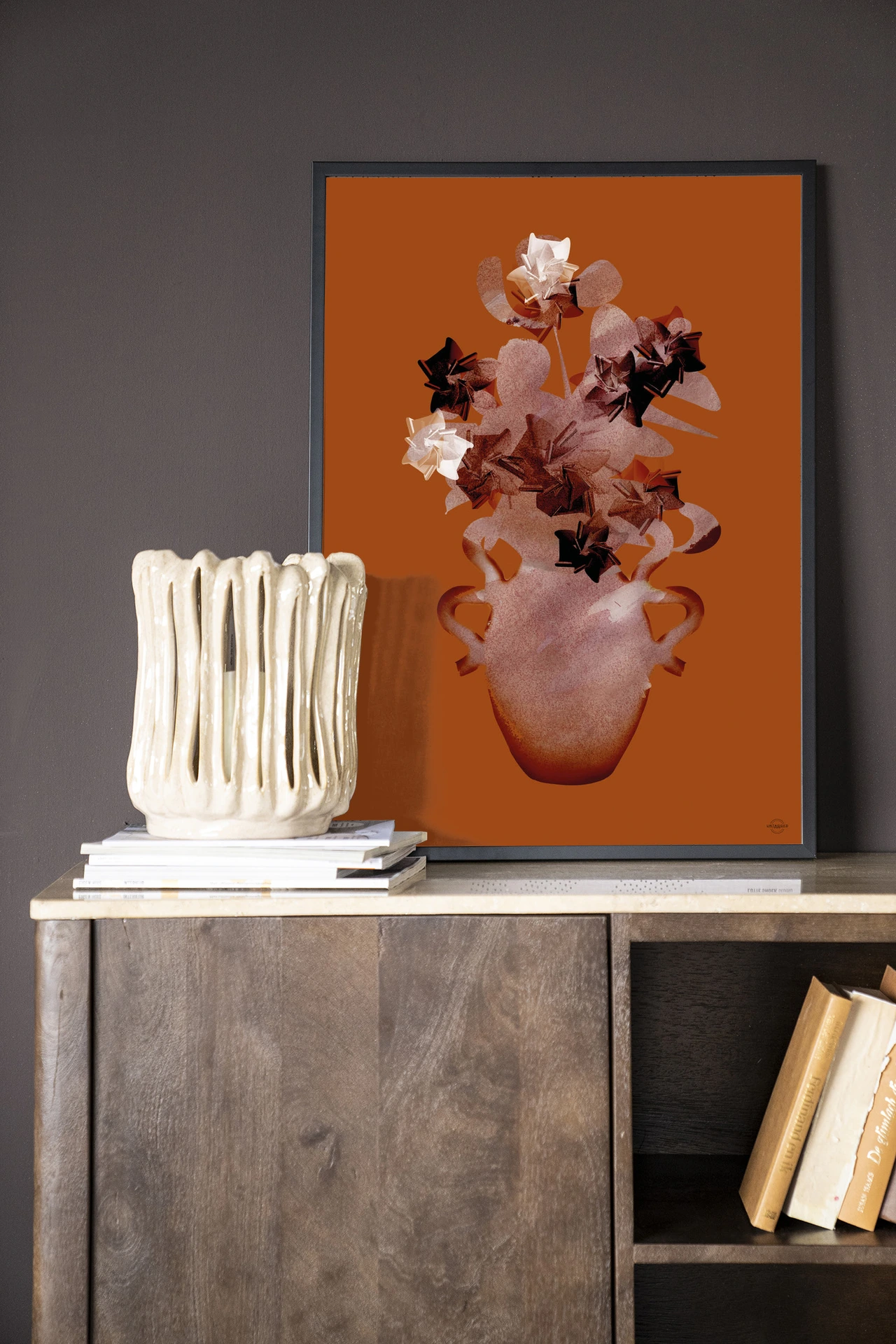 Art print Amphora Flowers - Urban Cotton