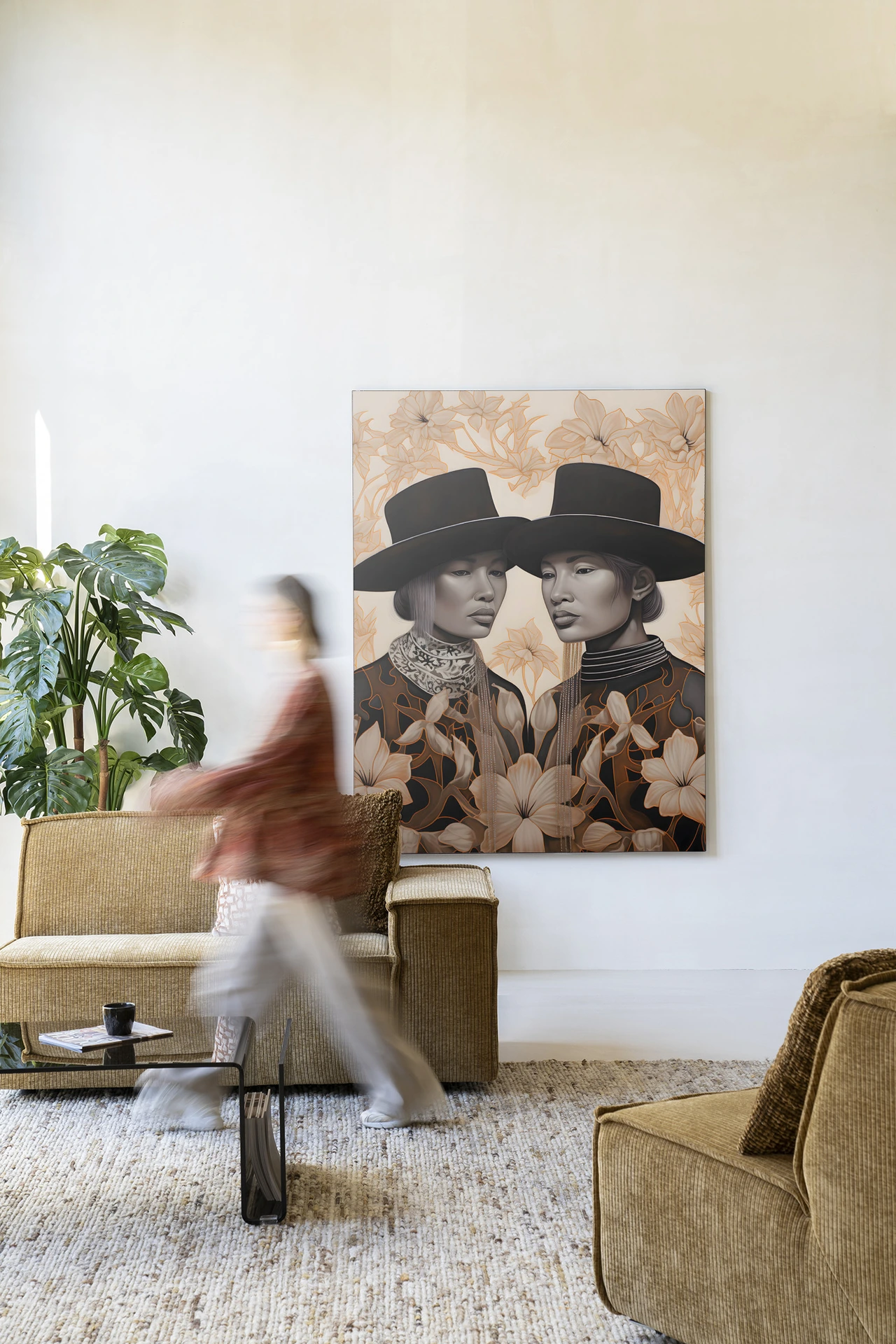Wandkleed Lady Garden - Urban Cotton