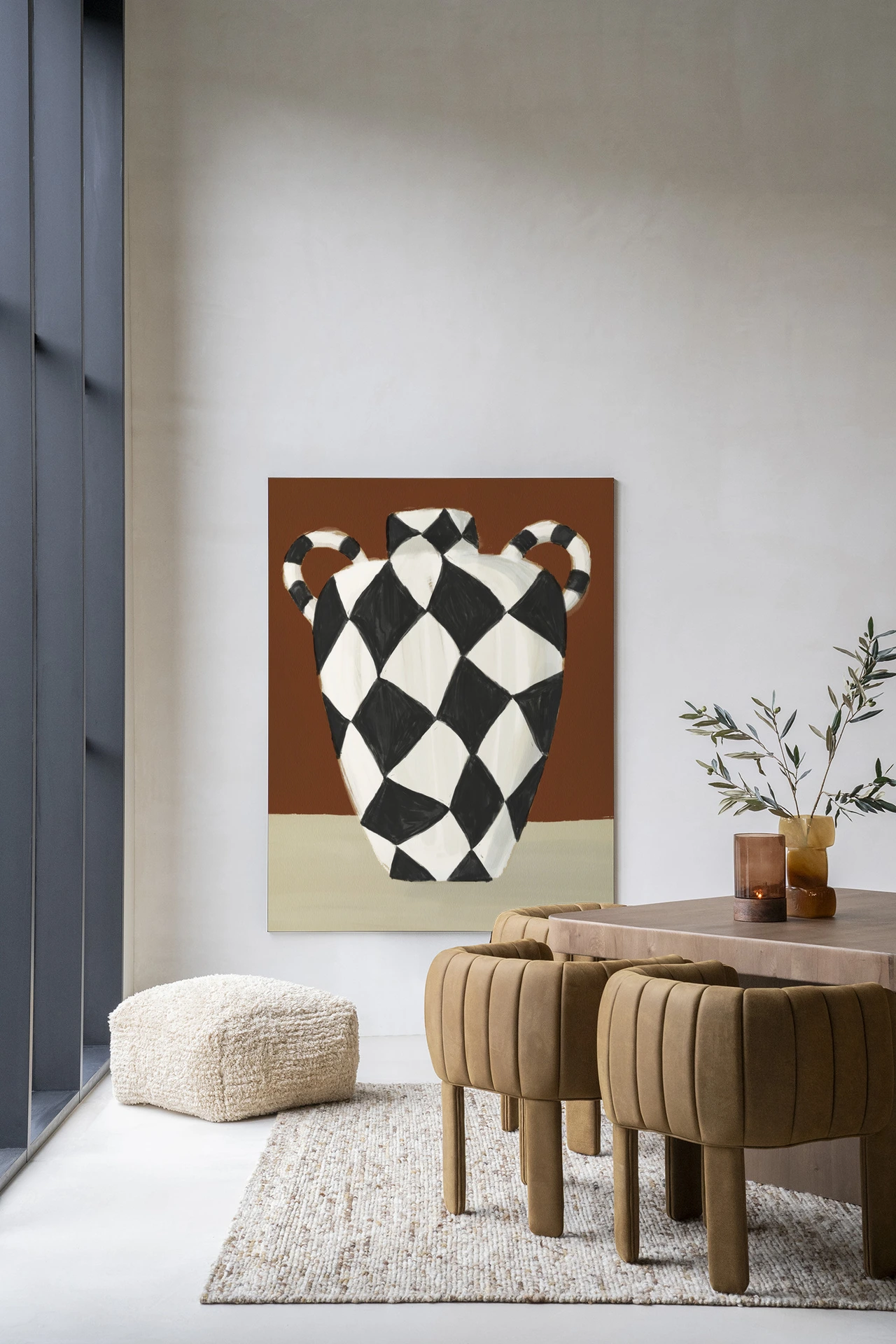 Wandkleed Vivid Vase 01 - Urban Cotton