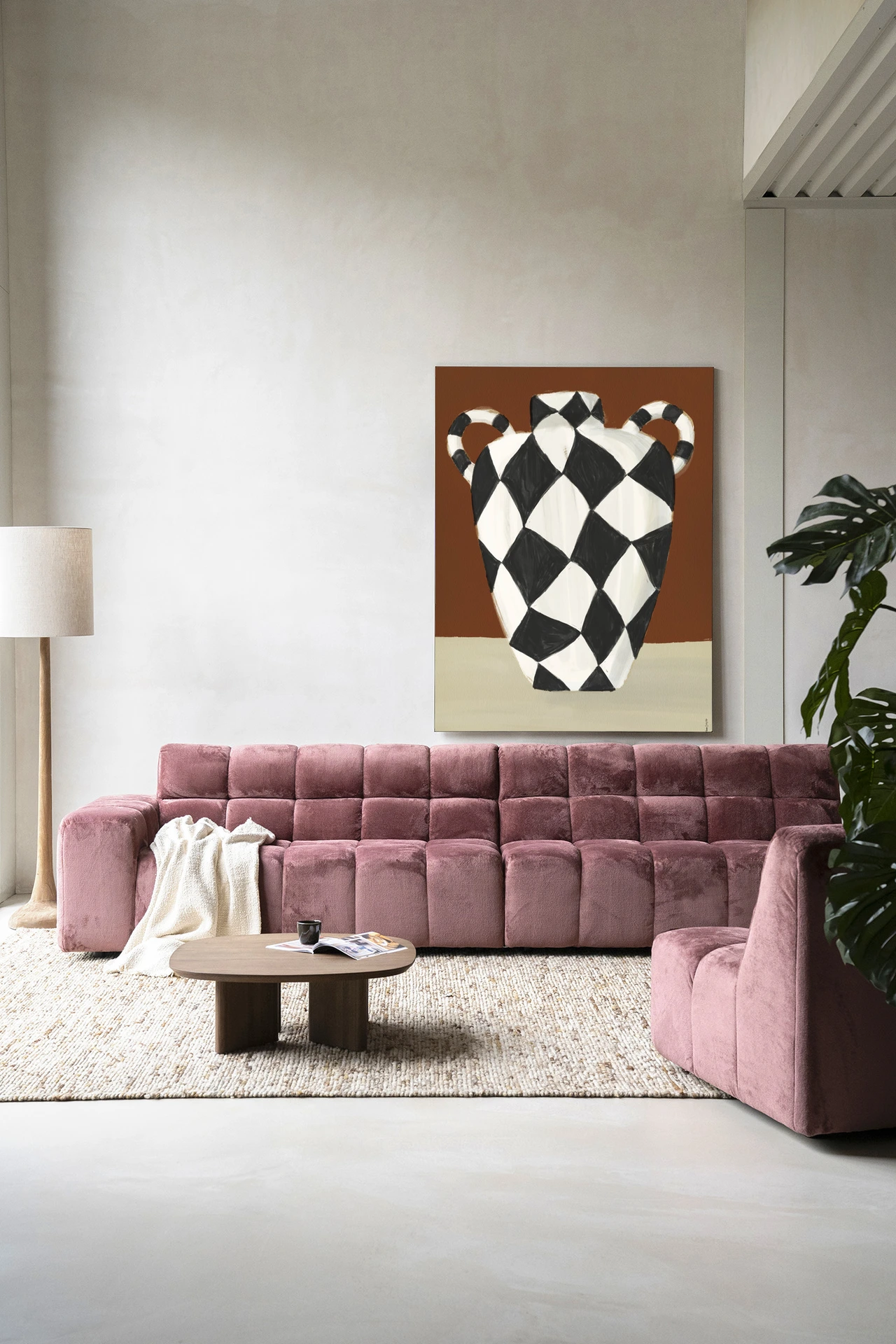 Wandkleed Vivid Vase 01 - Urban Cotton