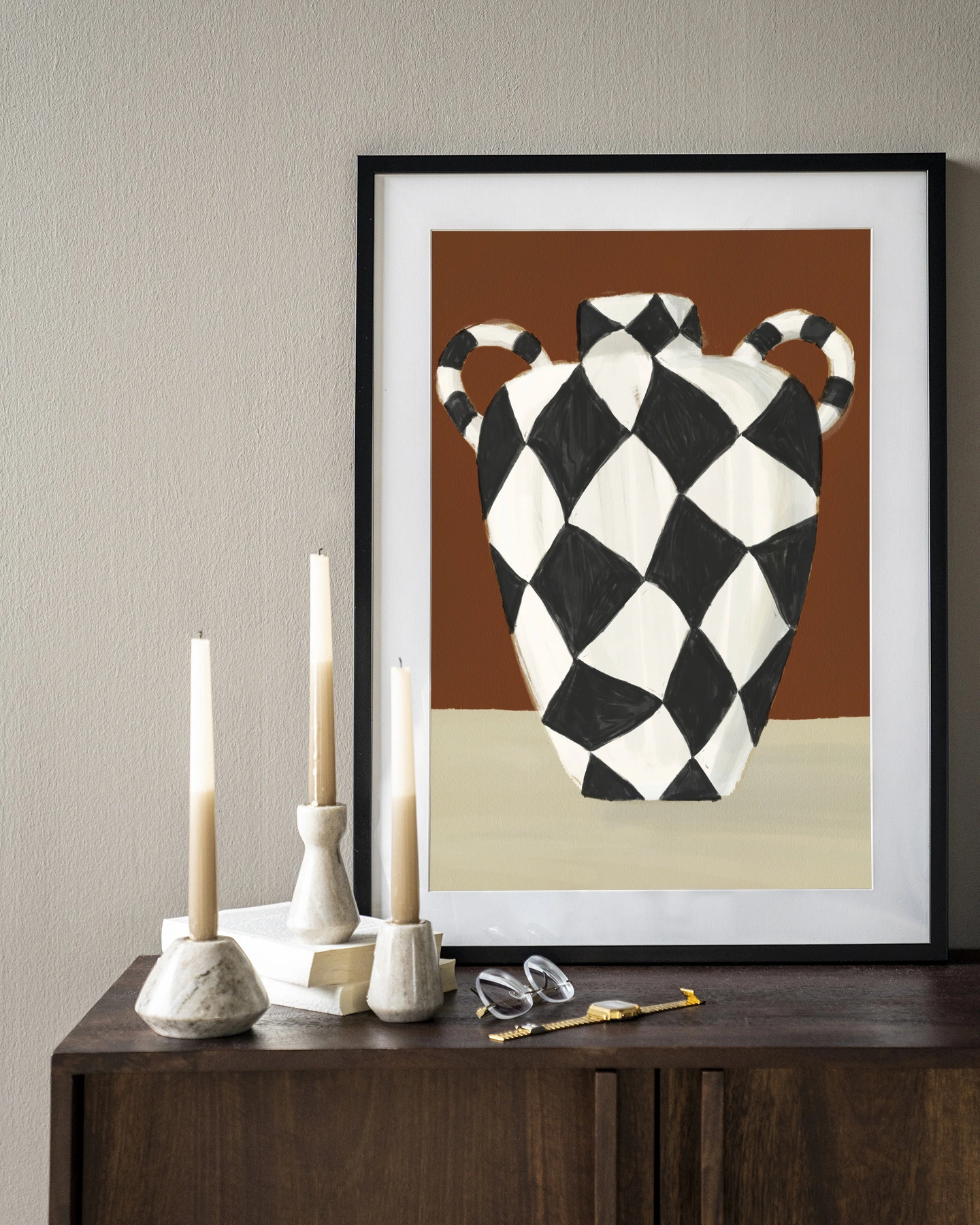 Wandkleed Vivid Vase 01 - Urban Cotton