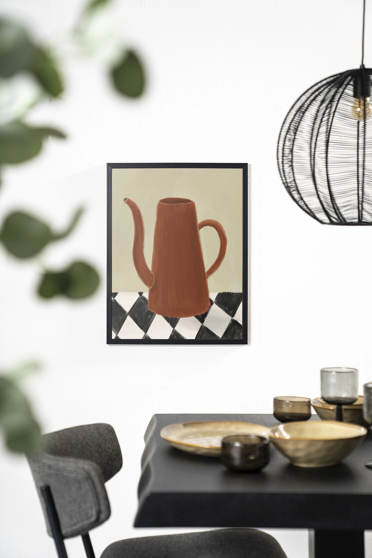 Wandkleed Vivid Vase 02 - Urban Cotton