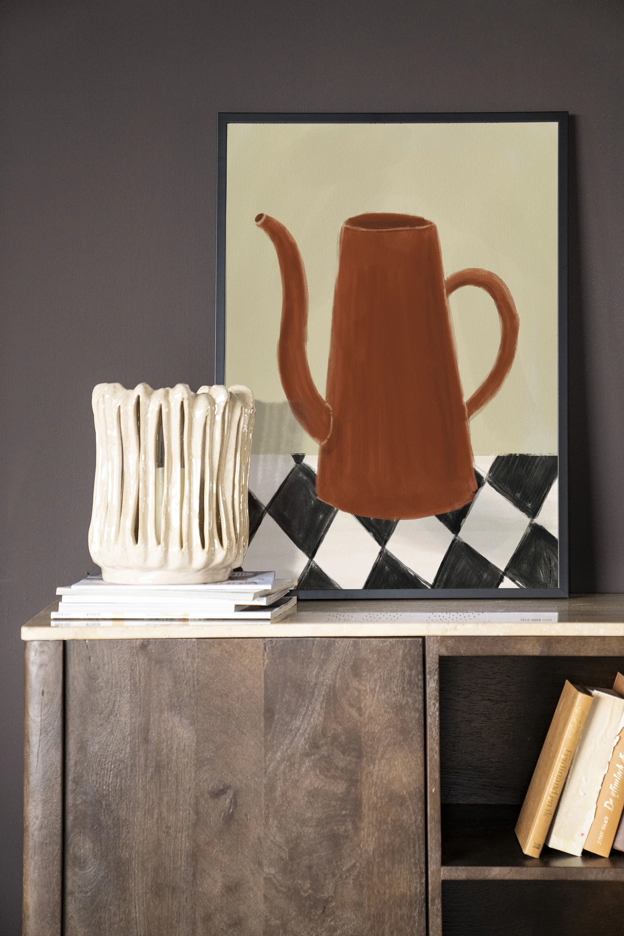 Wandkleed Vivid Vase 02 - Urban Cotton