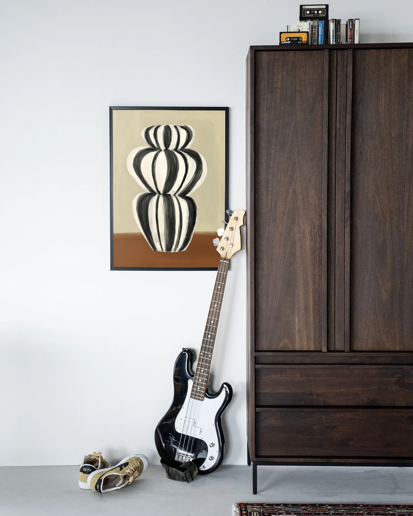 Wandkleed Vivid Vase 03 - Urban Cotton