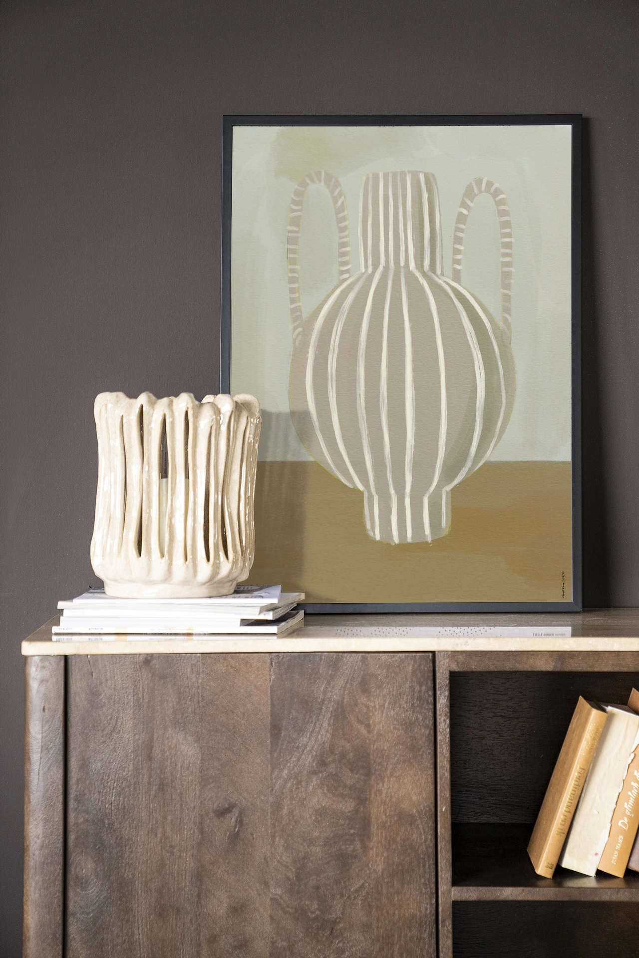 Wandkleed Vivid Vase 04 - Urban Cotton
