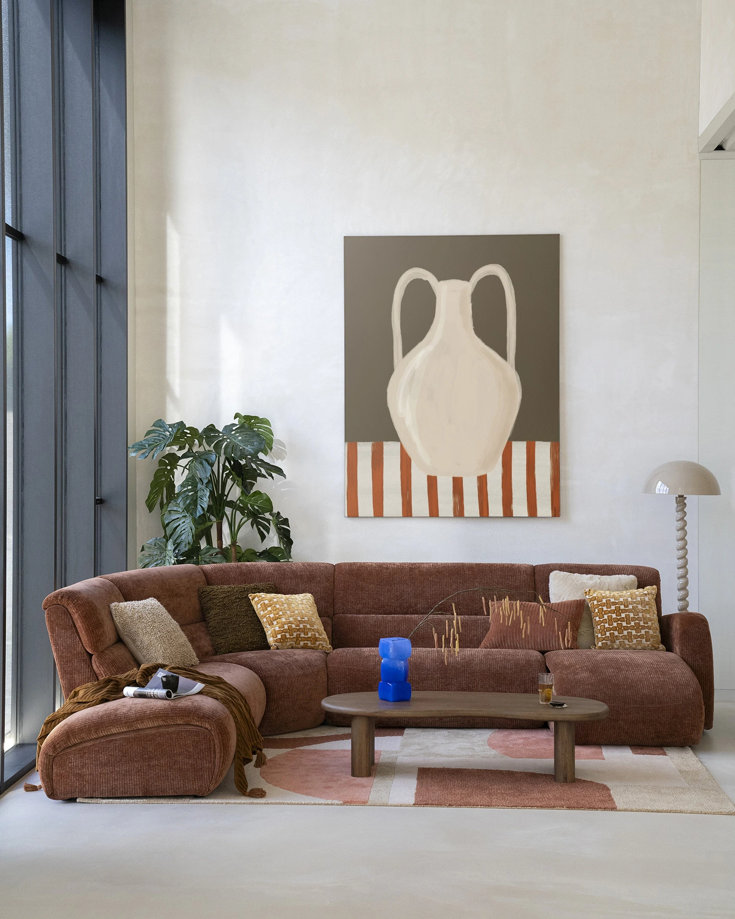 Wandkleed Vivid Vase 06 - Urban Cotton