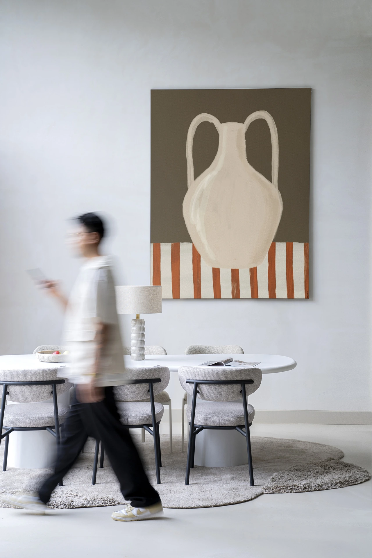Wandkleed Vivid Vase 06 - Urban Cotton