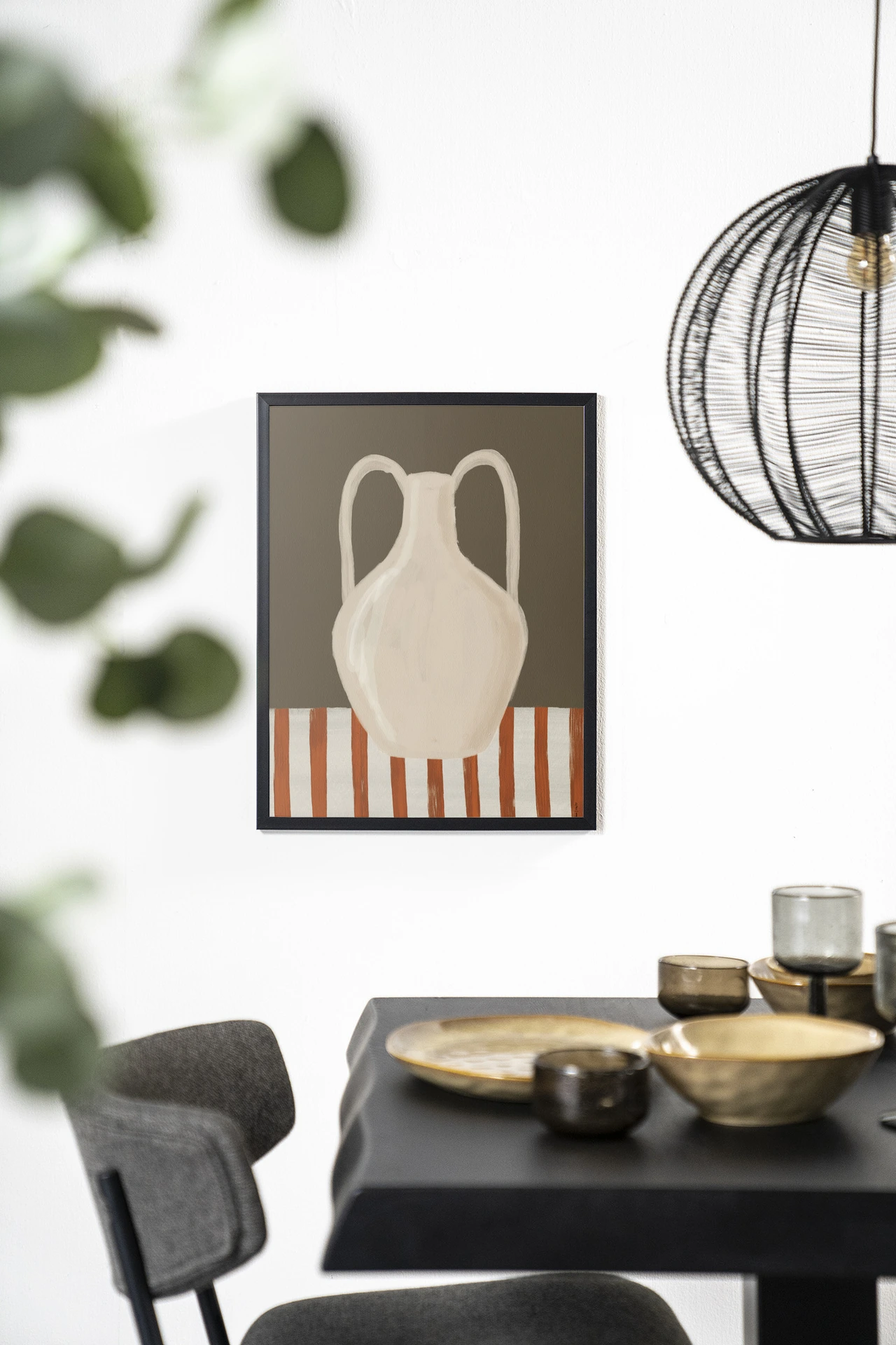Wandkleed Vivid Vase 06 - Urban Cotton