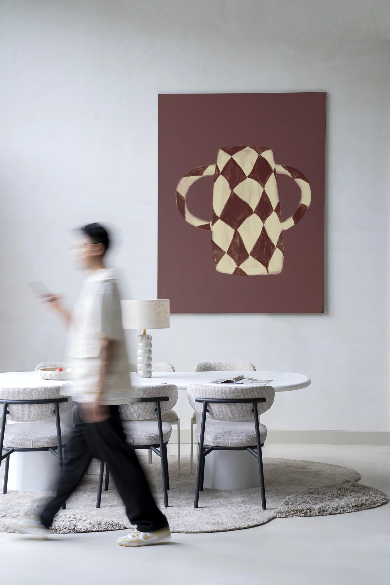 Wandkleed Vivid Vase 07 - Urban Cotton