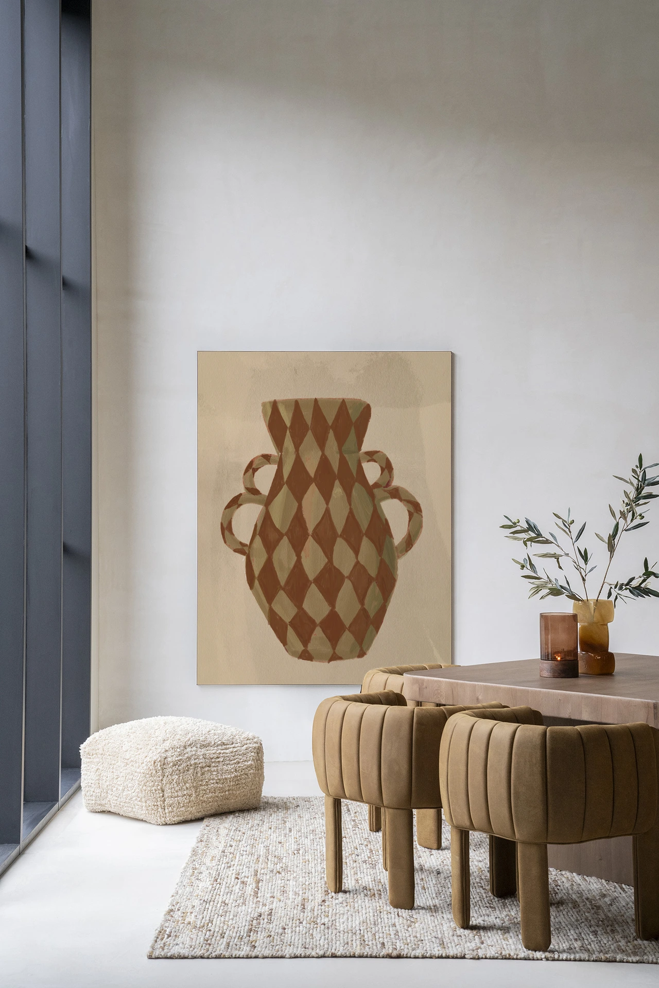 Wandkleed Vivid Vase 08 - Urban Cotton