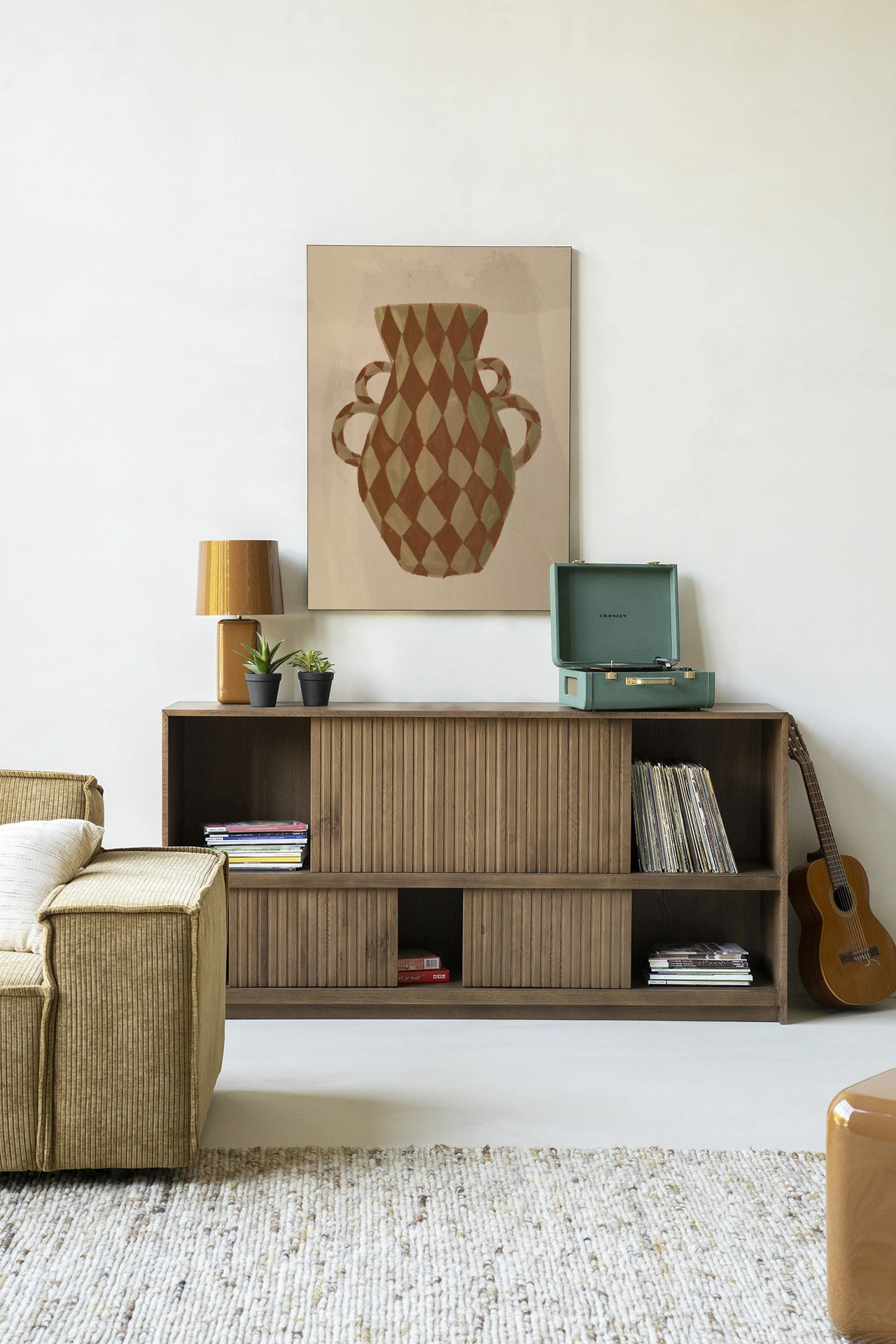 Wandkleed Vivid Vase 08 - Urban Cotton