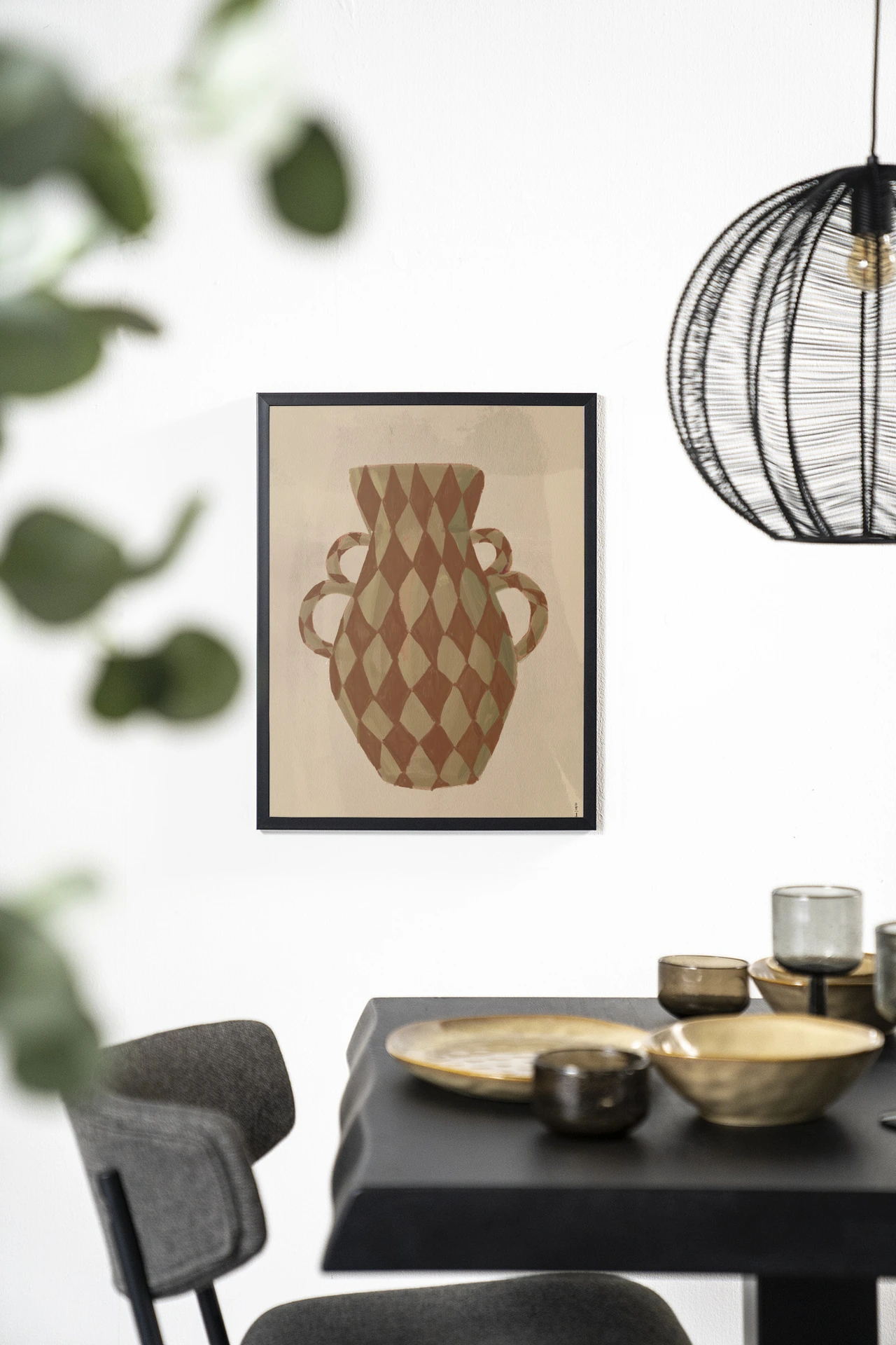 Wandkleed Vivid Vase 08 - Urban Cotton