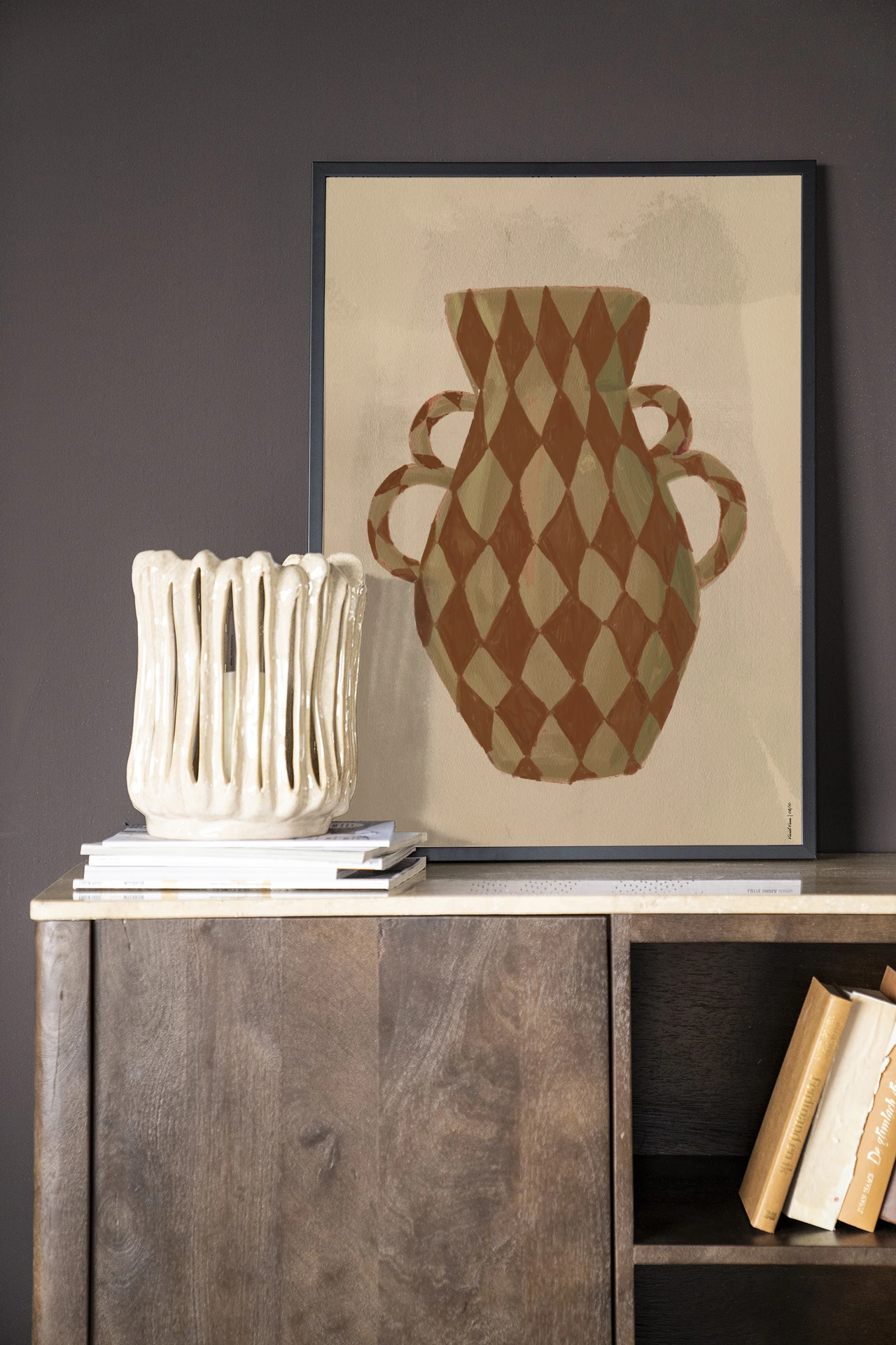 Wandkleed Vivid Vase 08 - Urban Cotton
