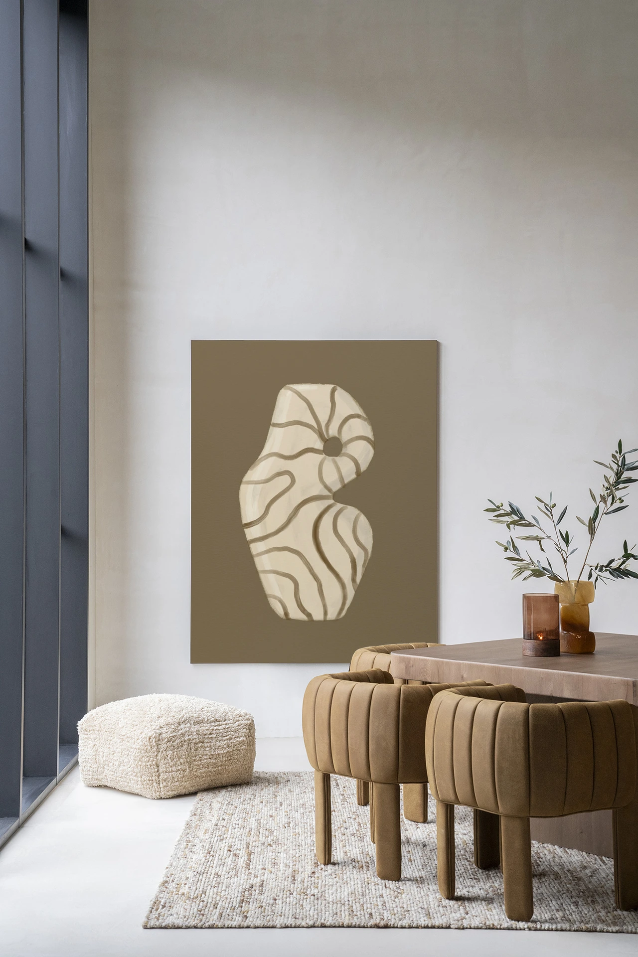 Wandkleed Vivid Vase 09 - Urban Cotton